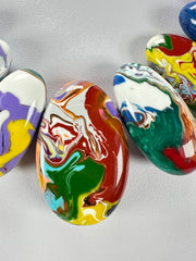 Sobral - Multi-Colour "Monica Efeitos" Pollock Resin Necklace ( 005412 )