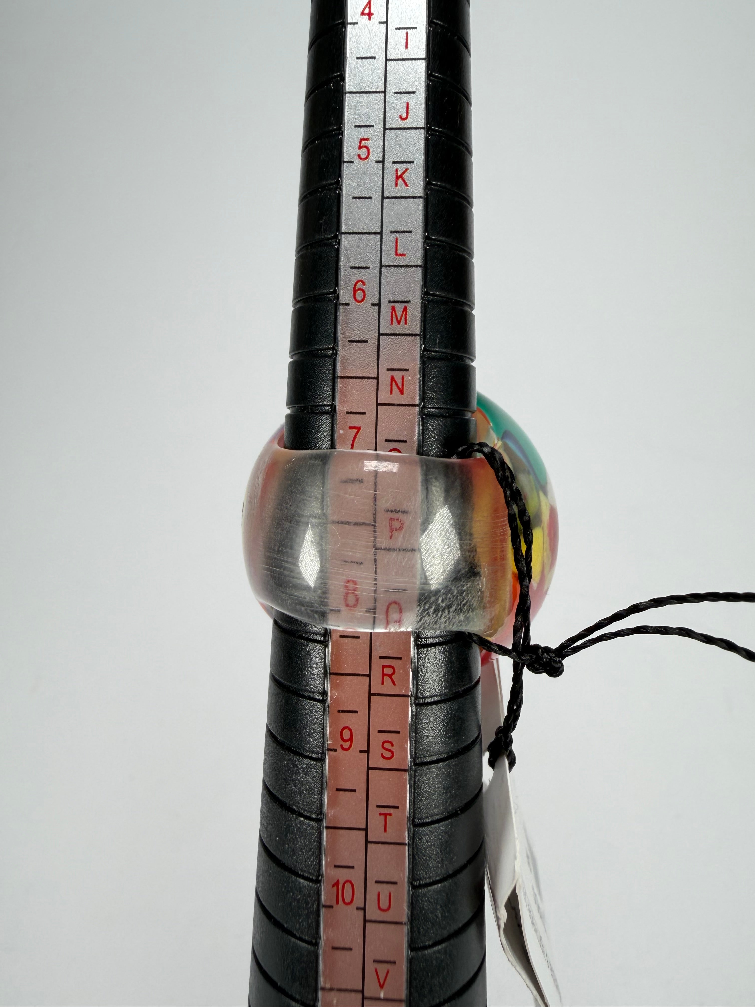 Sobral - Past Present "Corcovado" Resin Ring ( 003259 ) - Size UK P / US 7.5