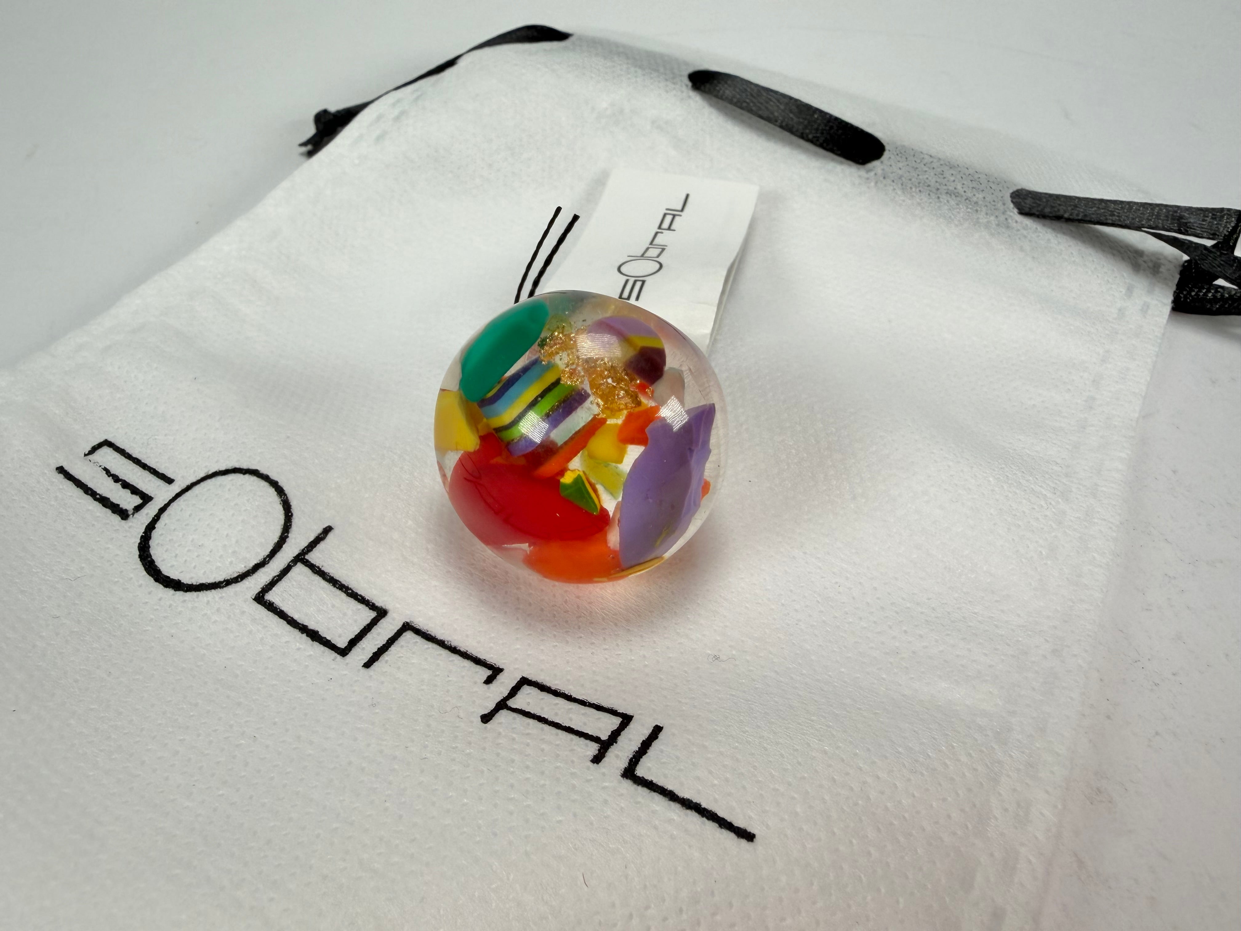 Sobral - Past Present "Corcovado" Resin Ring ( 003259 ) - Size UK P / US 7.5