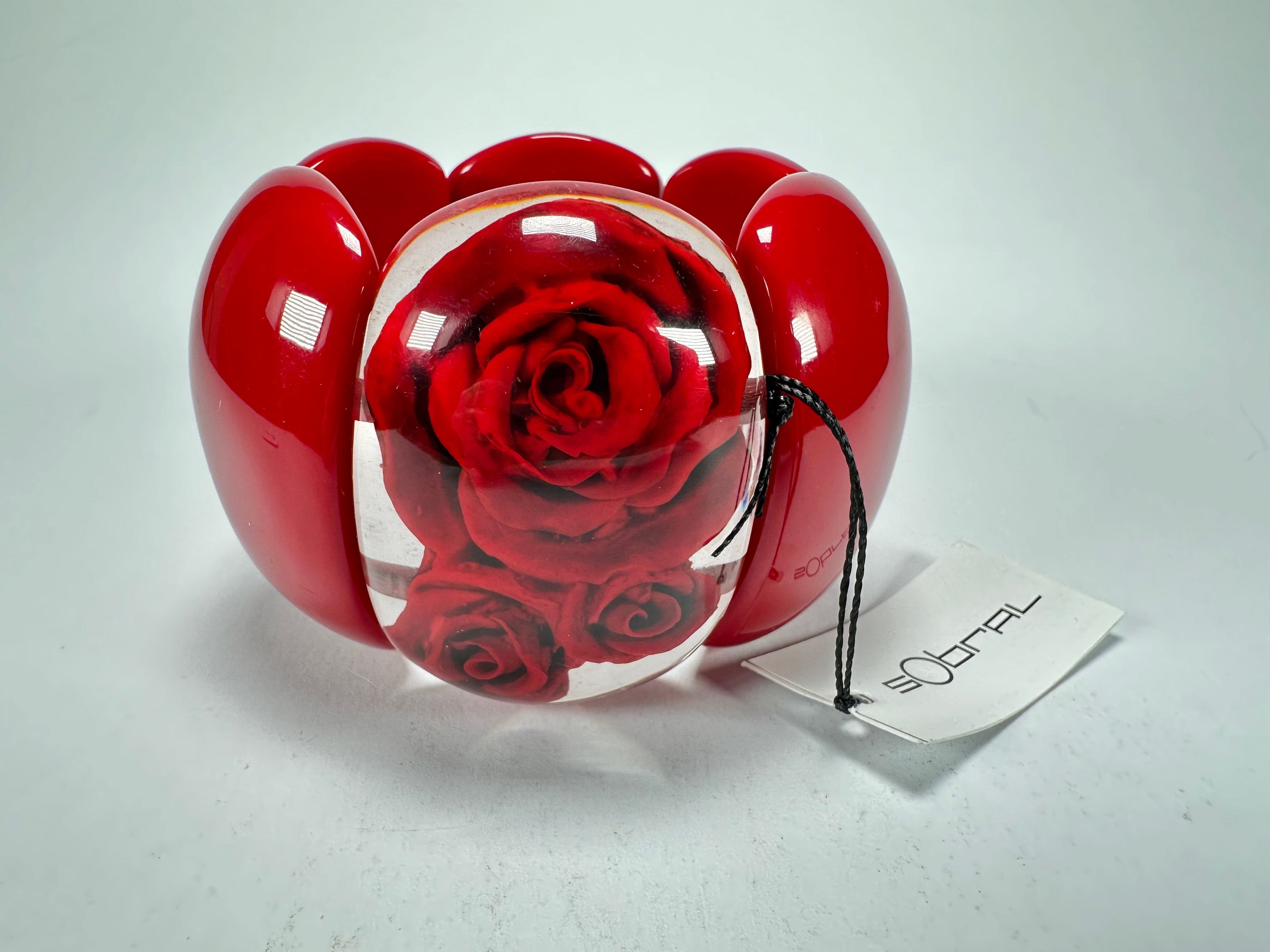 Sobral - Roses "Serena" Elasticated Resin Bracelet ( 003849 )
