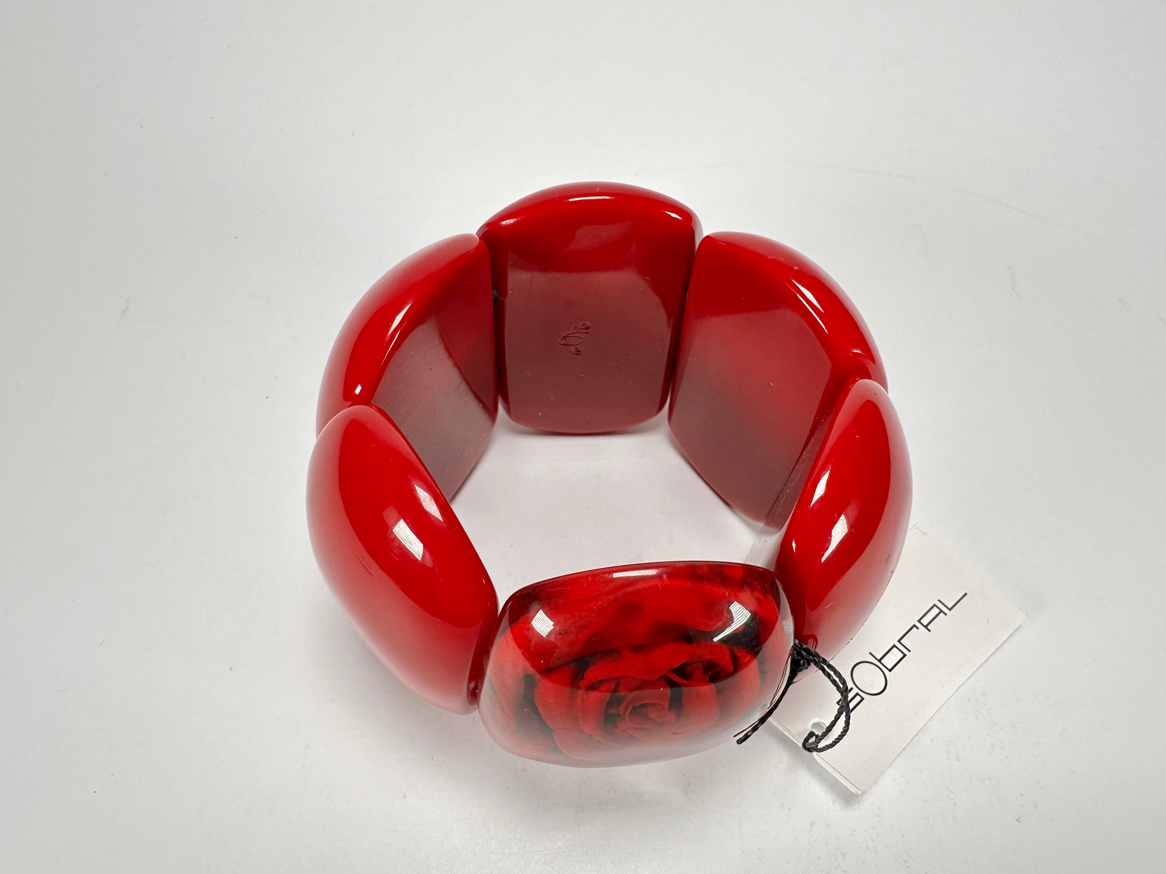 Sobral - Roses "Serena" Elasticated Resin Bracelet ( 003849 )