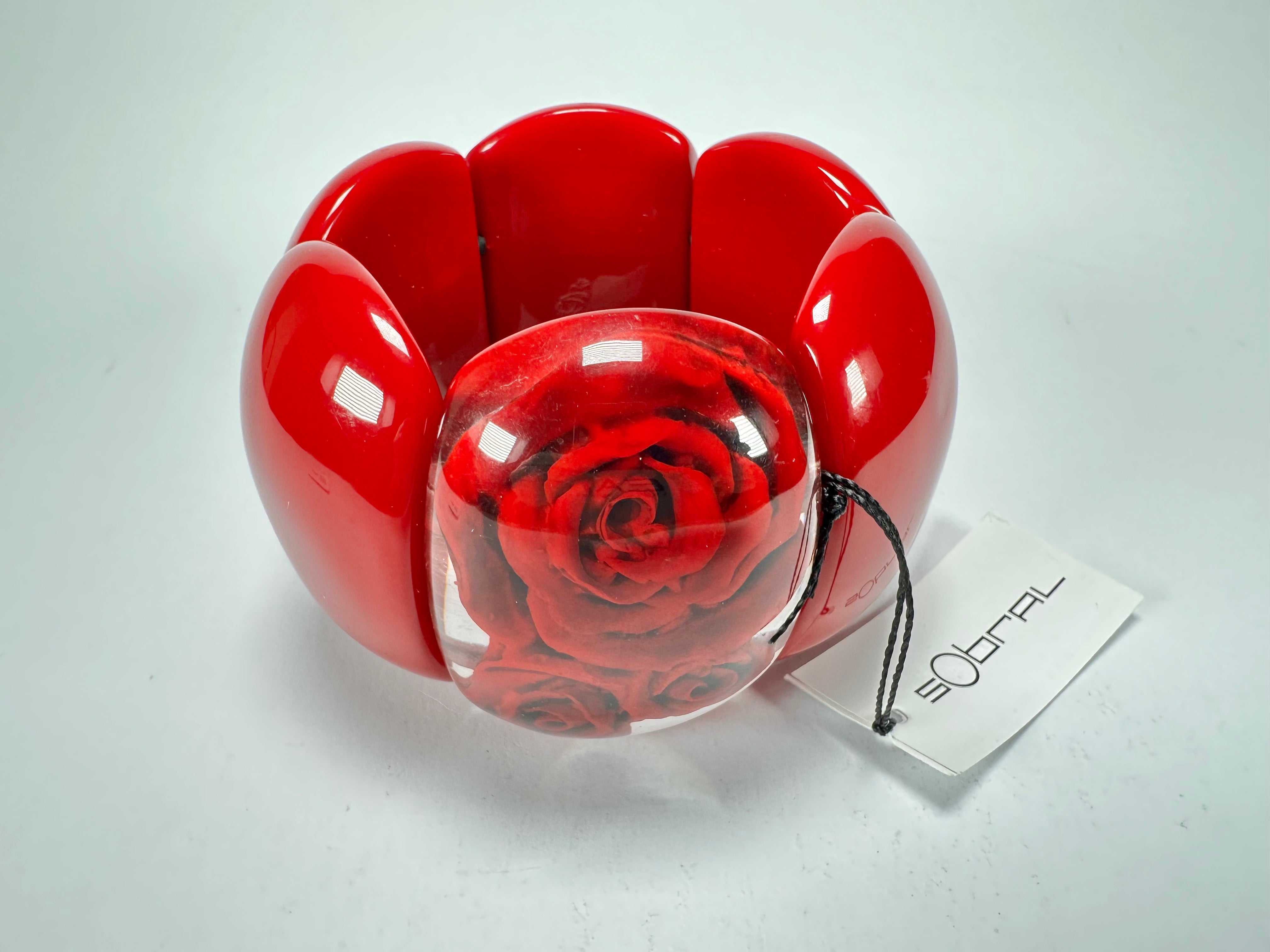 Sobral - Roses "Serena" Elasticated Resin Bracelet ( 003849 )
