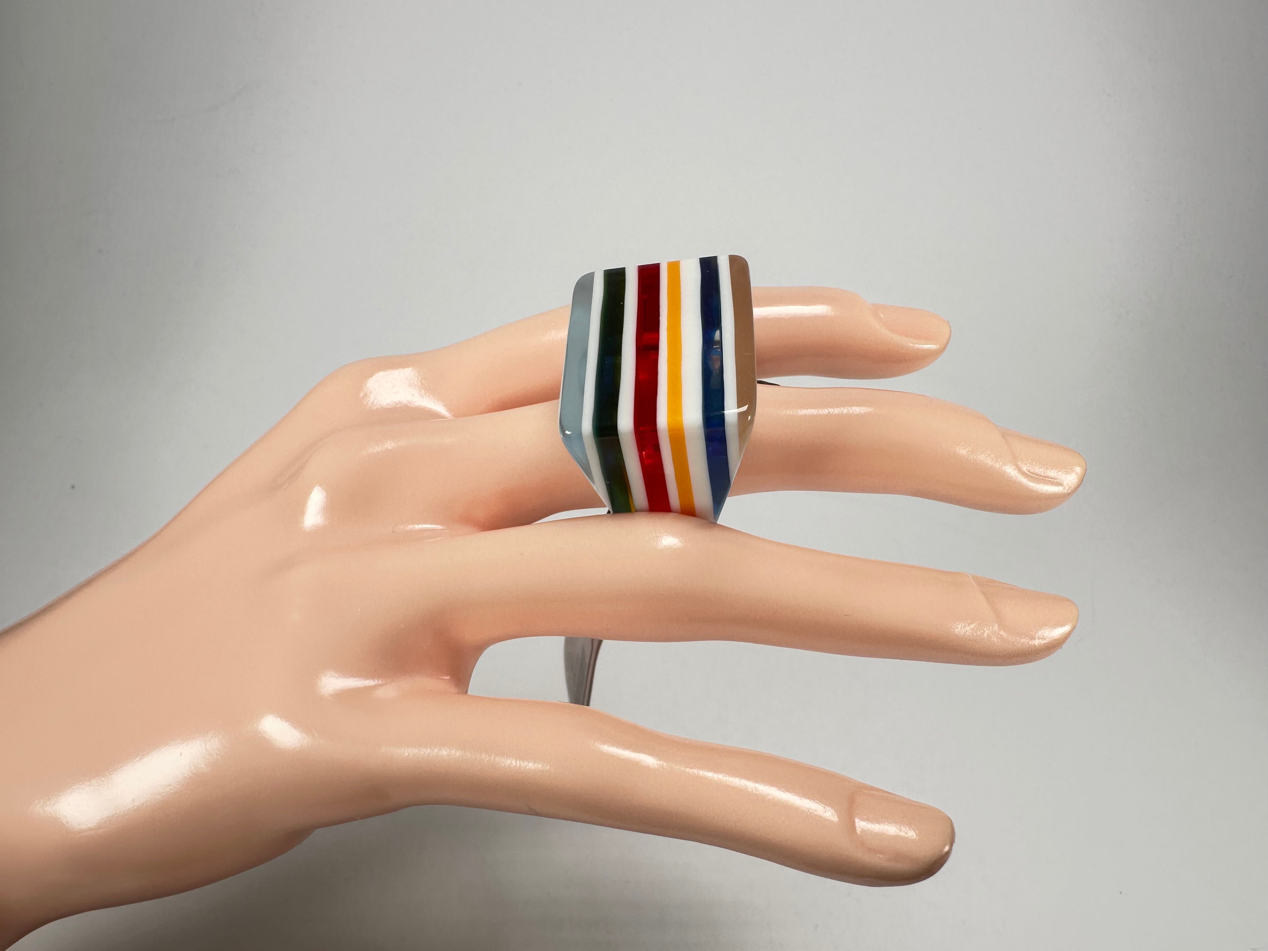 Sobral - Candy Pop "Fizz" Resin Ring ( 005400 ) - Size UK R / US 8.5