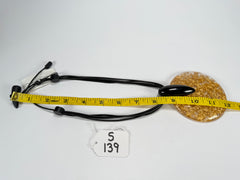 Sobral - Metalique "Eolia Disk" Resin Necklace ( 002858 )