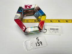 Sobral - Multi-Colour "Mery Onda" Elasticated Resin Bracelet ( 004575 )