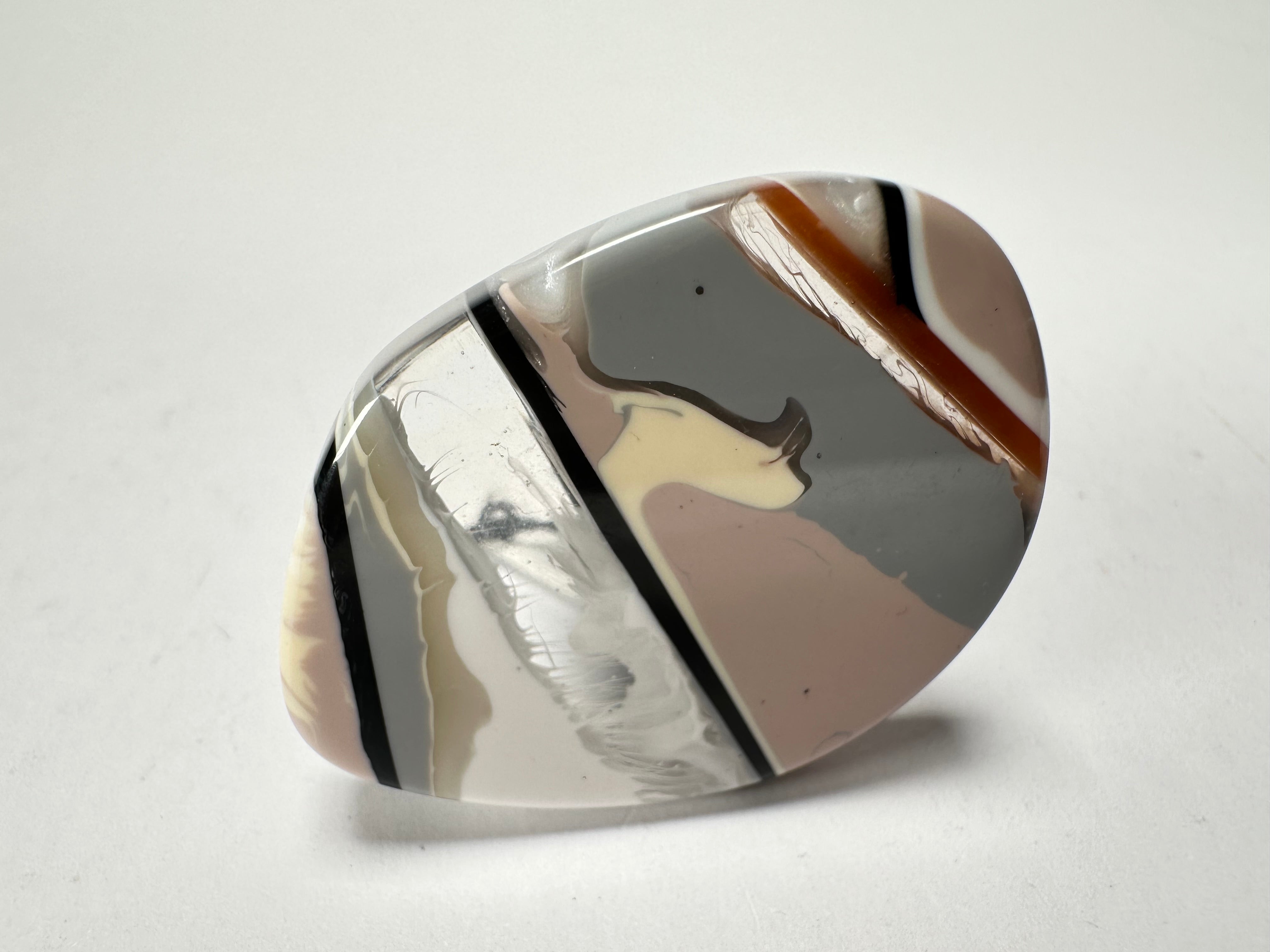 Sobral - Lágrima D'or "Namibia" Resin Ring ( 005113 ) - Size UK P / US 7.5