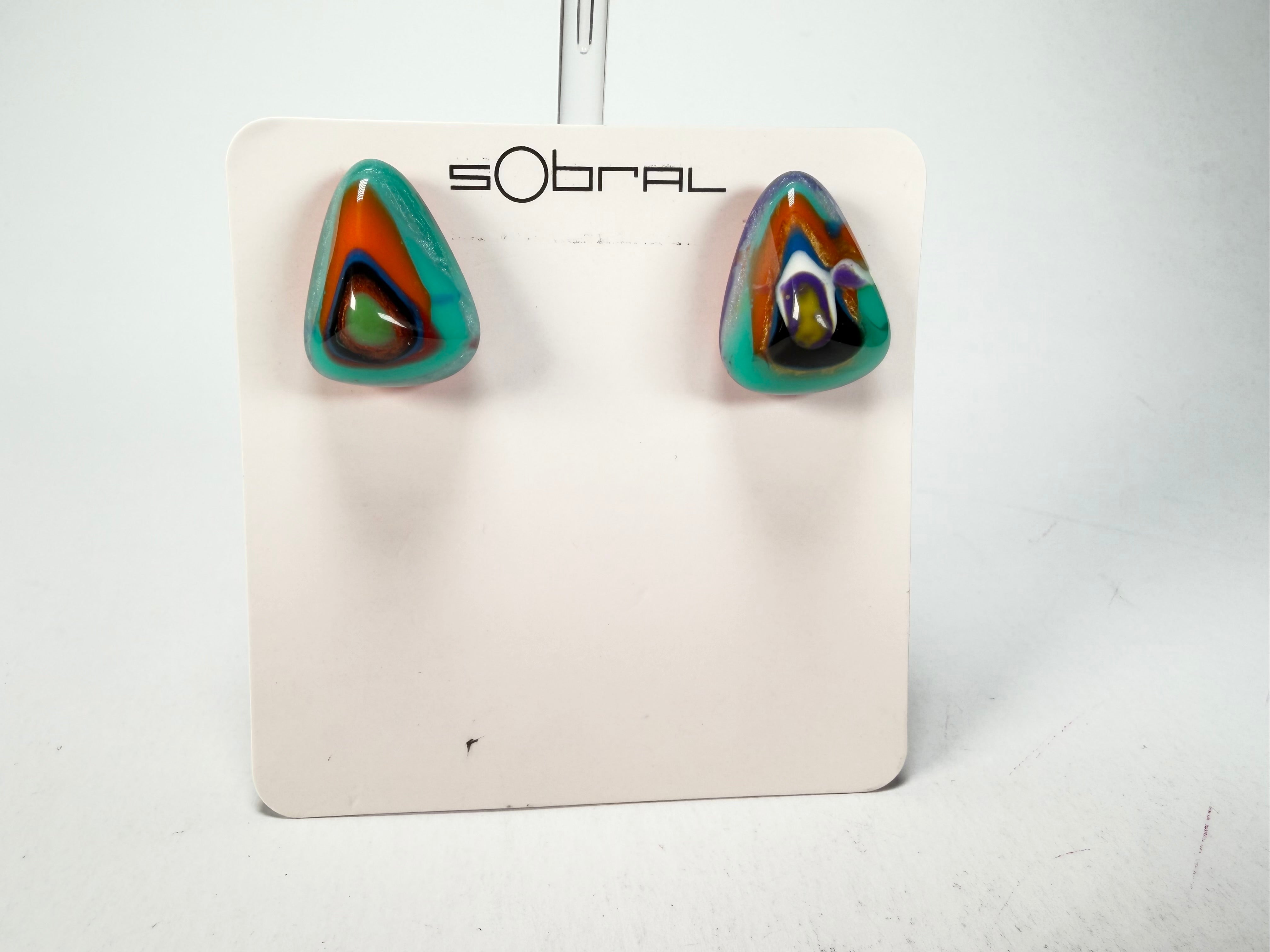 Sobral - Multi-Colour "Nina" K Resin Earrings ( 003610 )