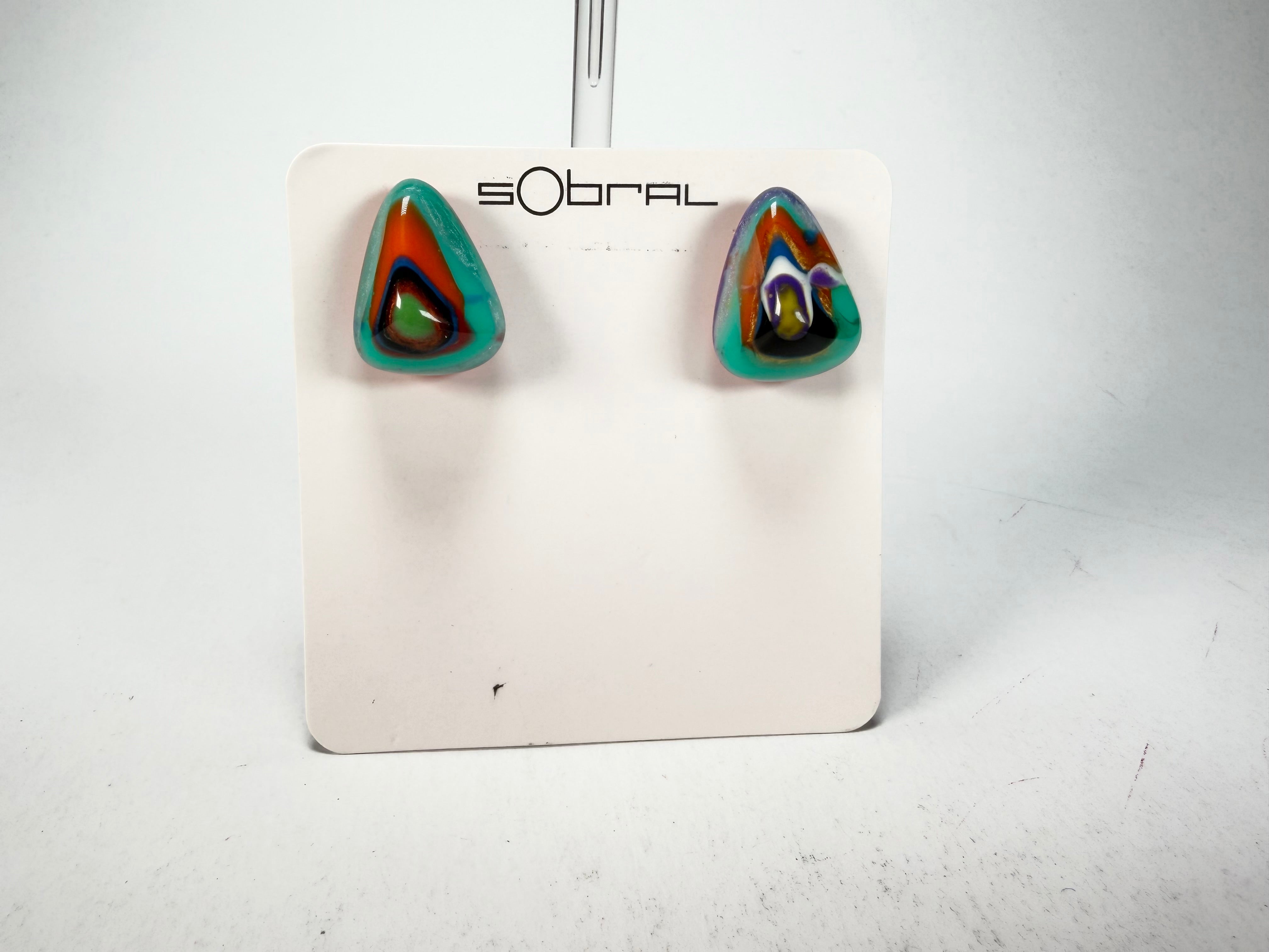 Sobral - Multi-Colour "Nina" K Resin Earrings ( 003610 )