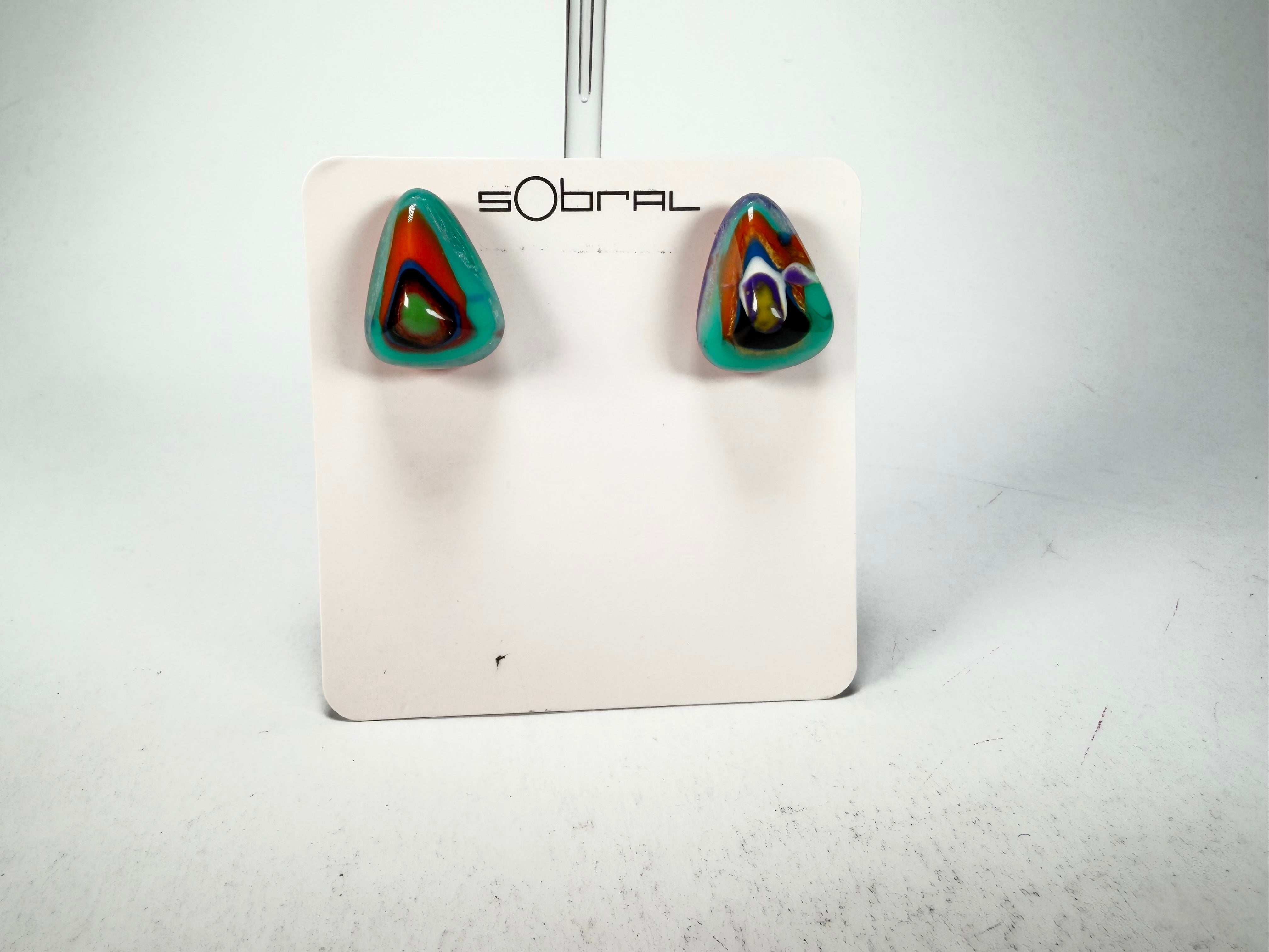Sobral - Multi-Colour "Nina" K Resin Earrings ( 003610 )