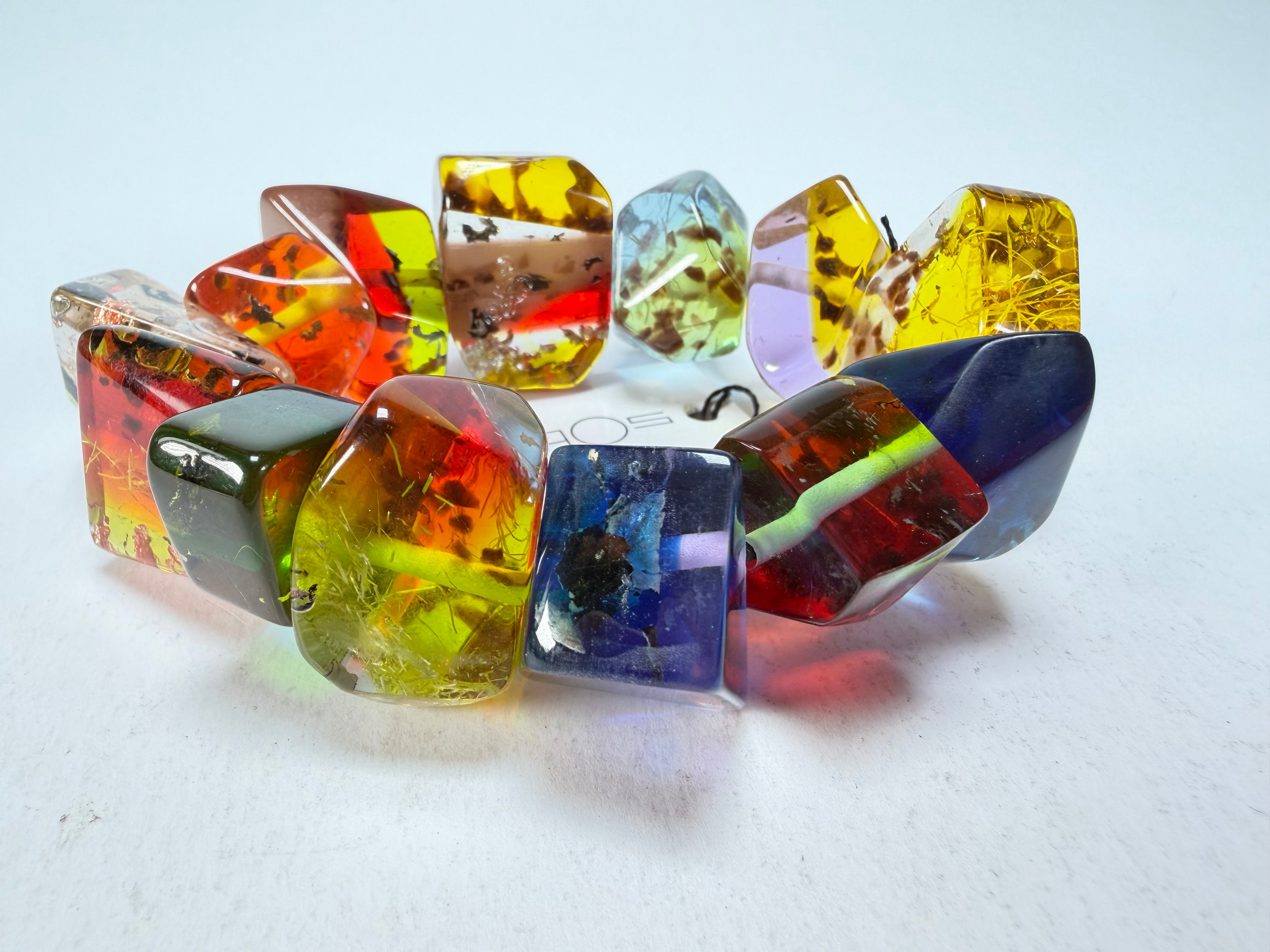 Sobral - Sobralita "Indian-ita" Studio Creation Elasticated Resin Bracelet ( 000000 )