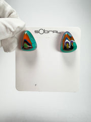 Sobral - Multi-Colour "Nina" K Resin Earrings ( 003610 )