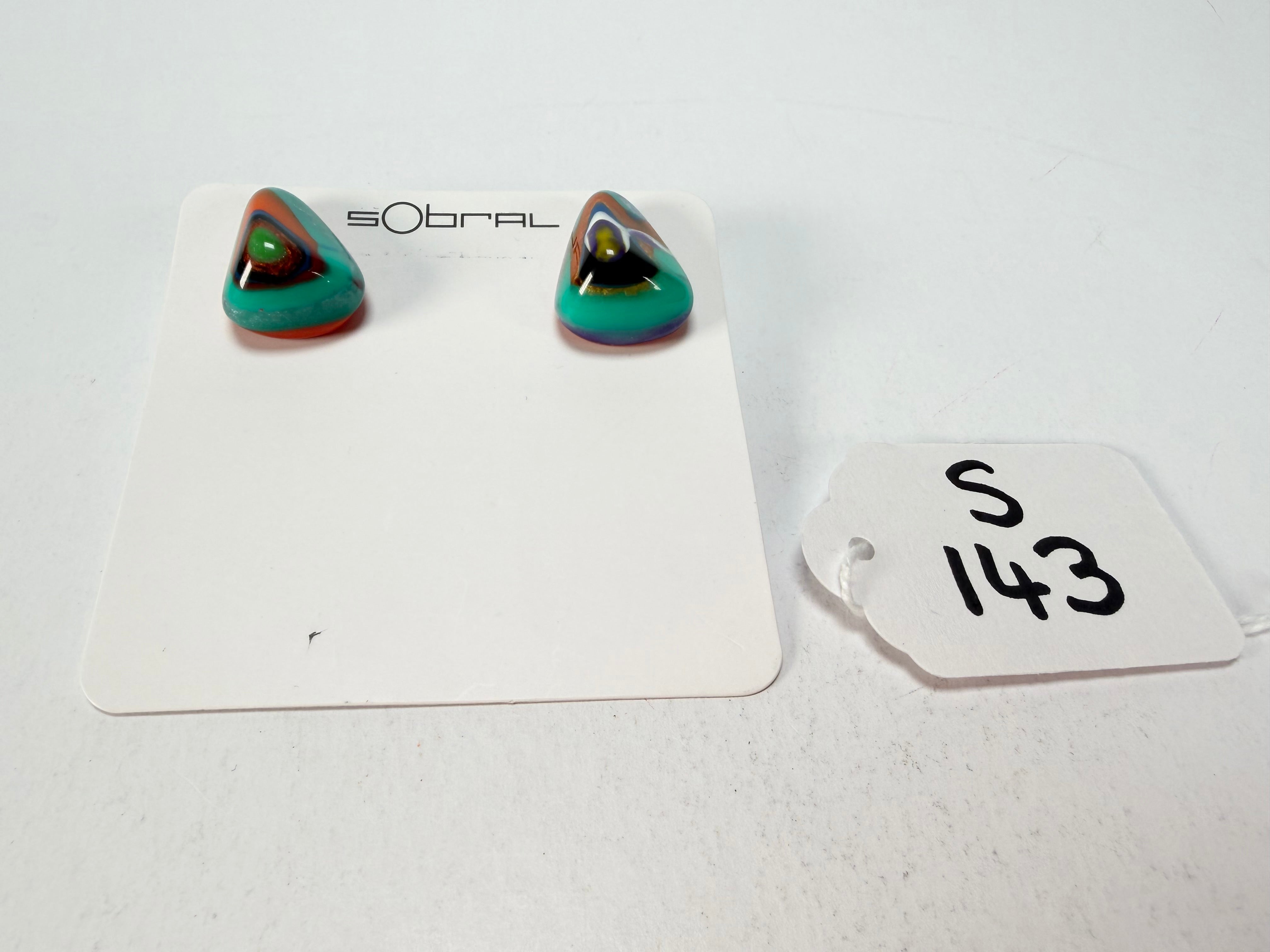 Sobral - Multi-Colour "Nina" K Resin Earrings ( 003610 )