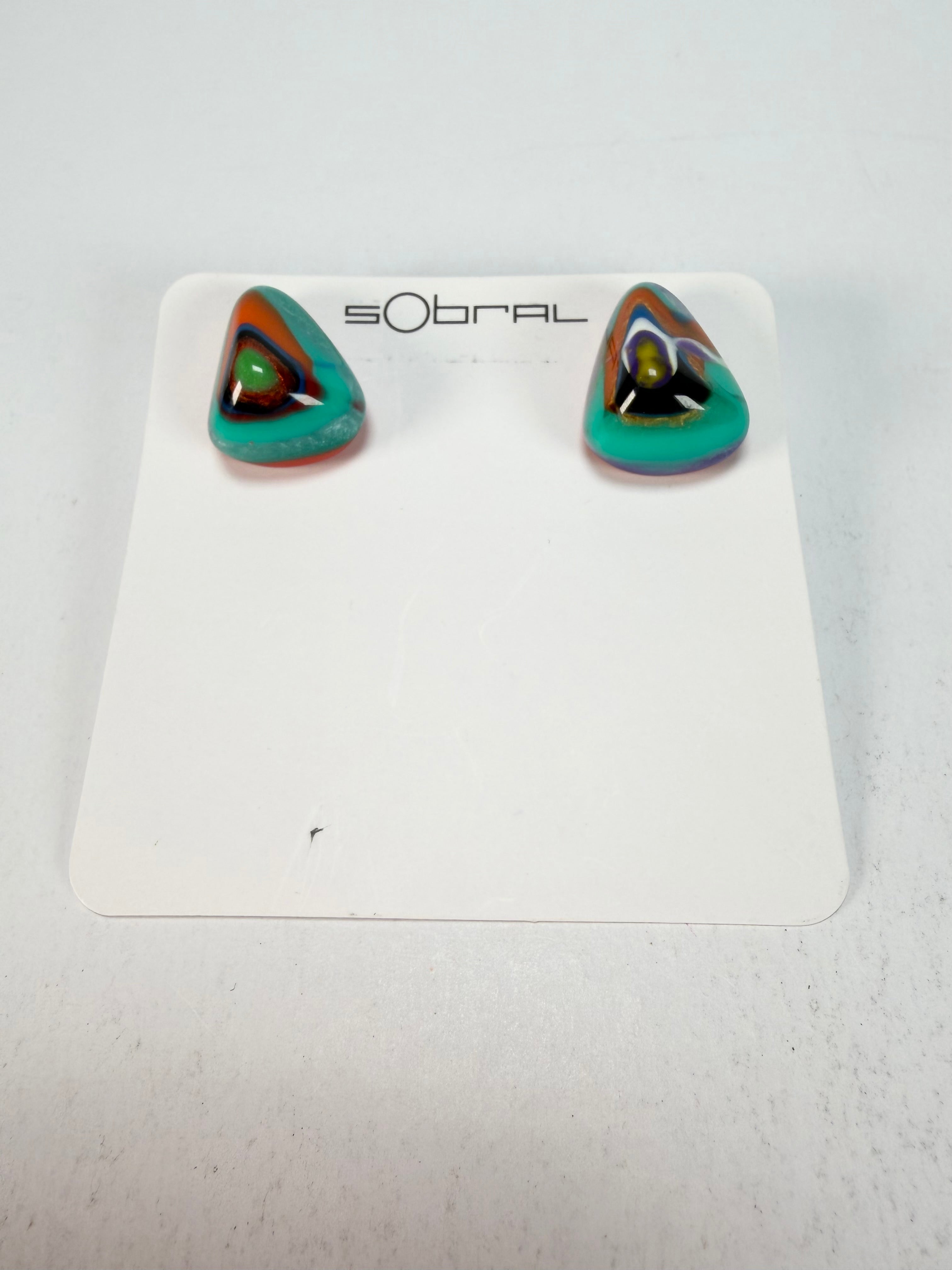 Sobral - Multi-Colour "Nina" K Resin Earrings ( 003610 )