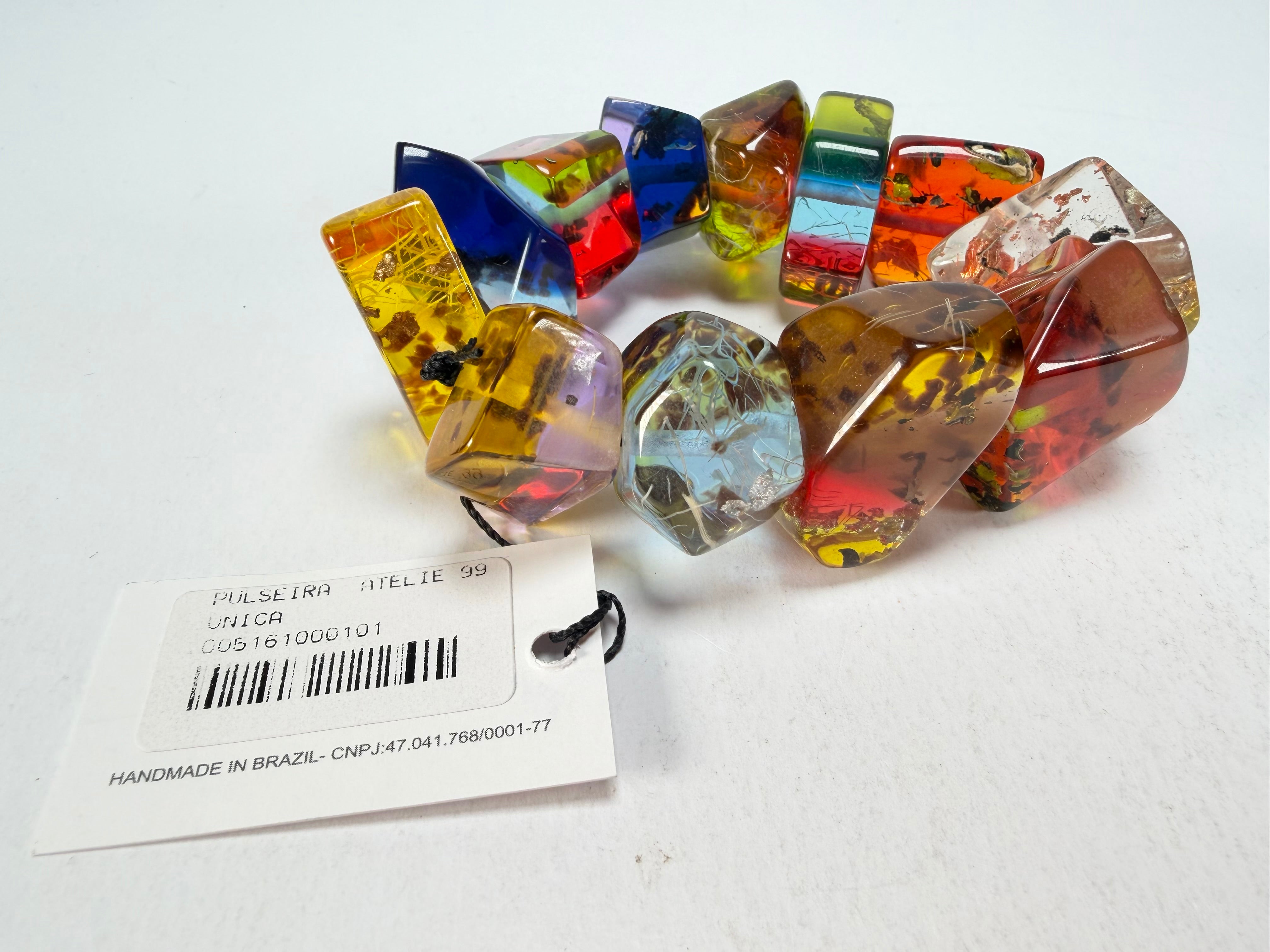 Sobral - Sobralita "Indian-ita" Studio Creation Elasticated Resin Bracelet ( 000000 )