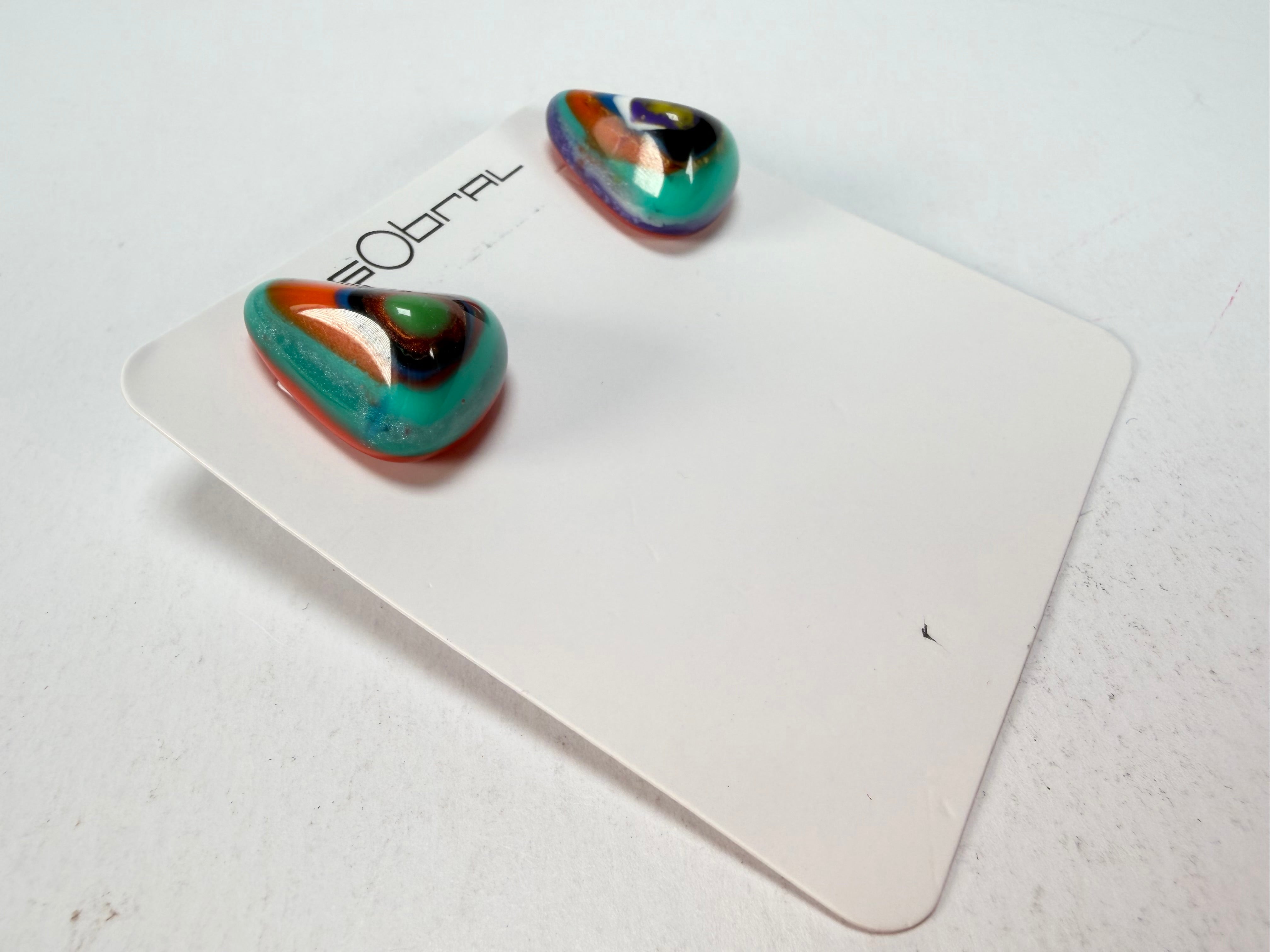 Sobral - Multi-Colour "Nina" K Resin Earrings ( 003610 )
