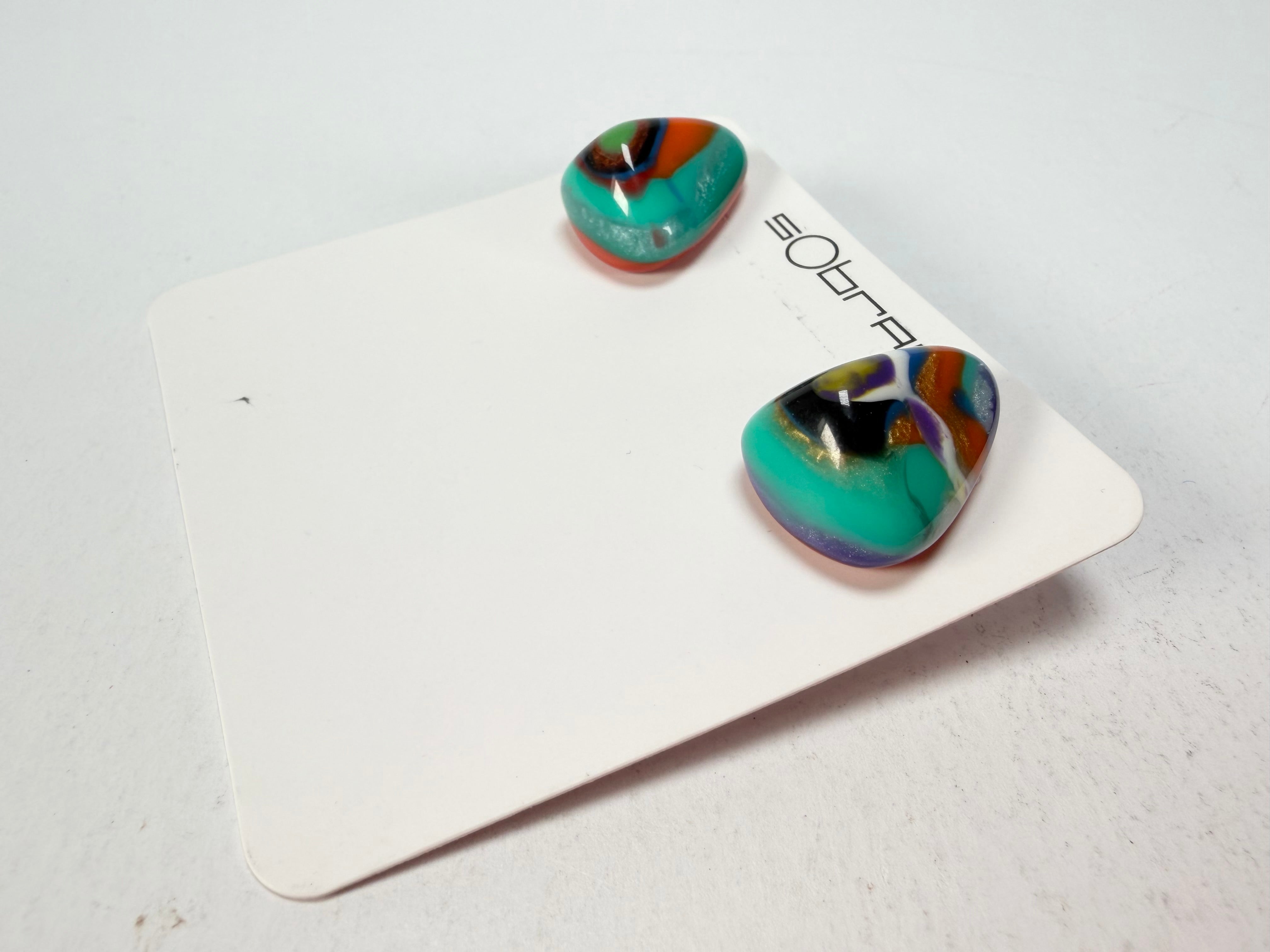 Sobral - Multi-Colour "Nina" K Resin Earrings ( 003610 )