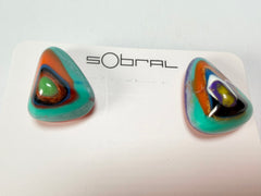 Sobral - Multi-Colour "Nina" K Resin Earrings ( 003610 )