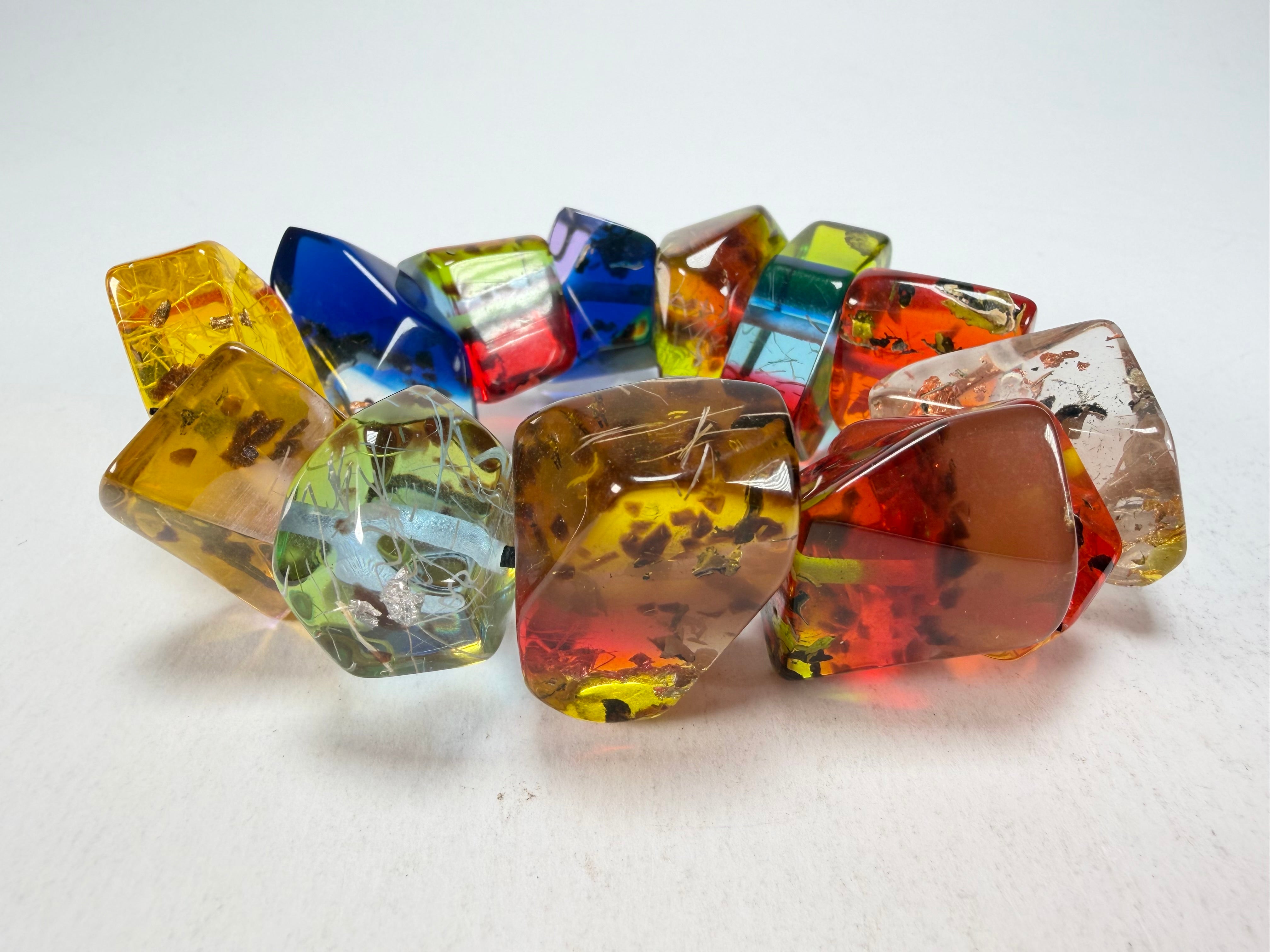 Sobral - Sobralita "Indian-ita" Studio Creation Elasticated Resin Bracelet ( 000000 )