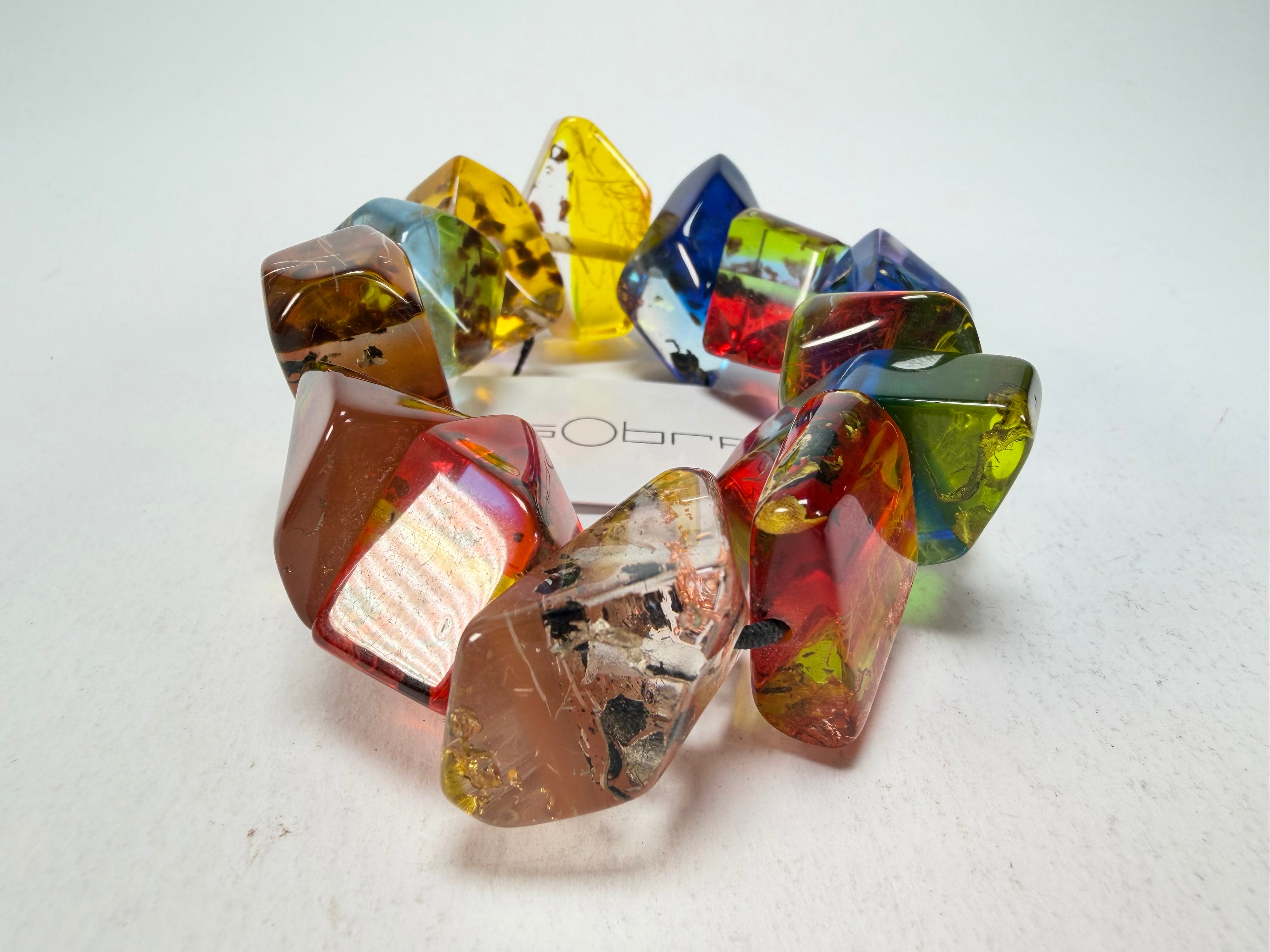 Sobral - Sobralita "Indian-ita" Studio Creation Elasticated Resin Bracelet ( 000000 )