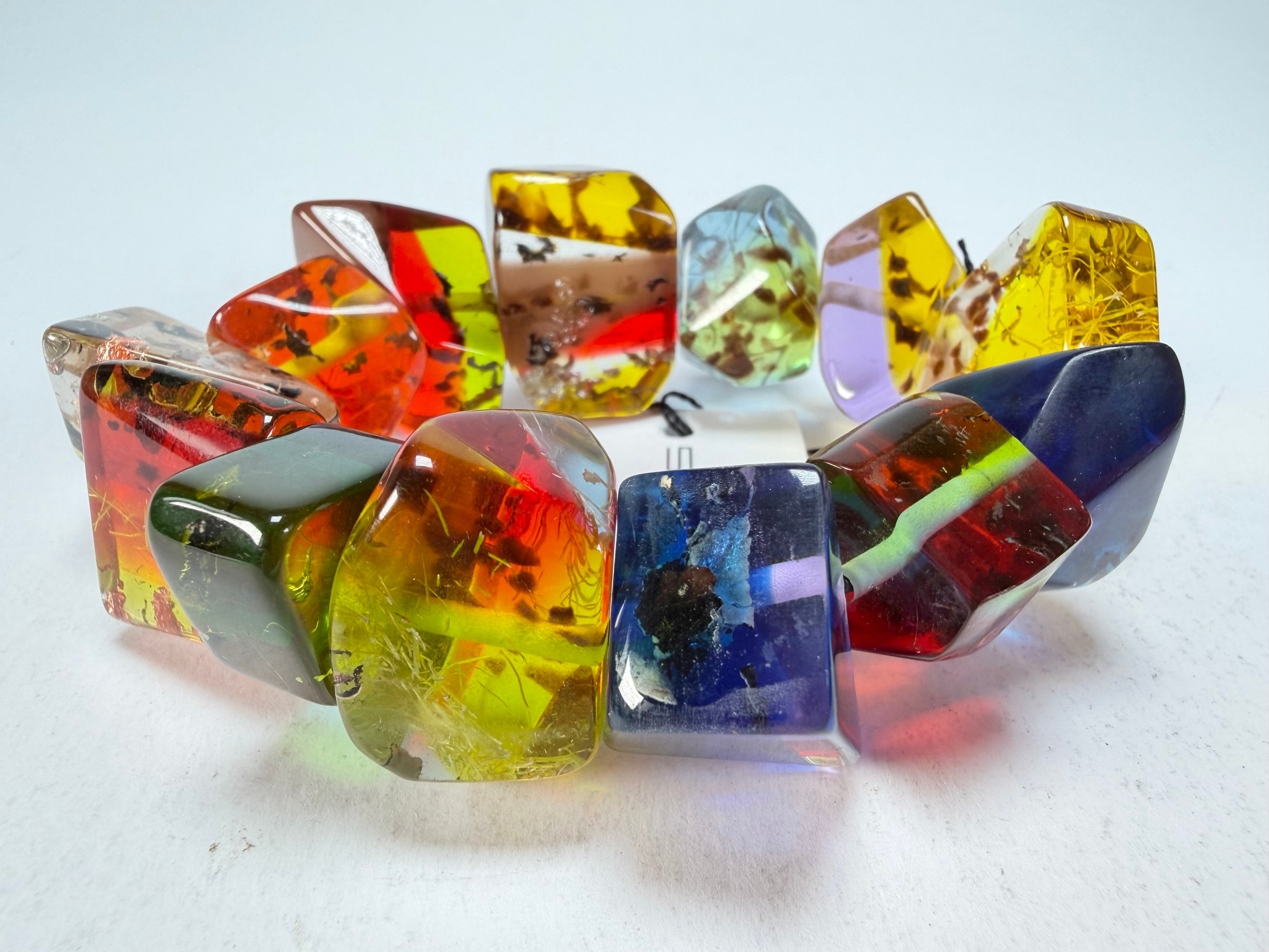 Sobral - Sobralita "Indian-ita" Studio Creation Elasticated Resin Bracelet ( 000000 )