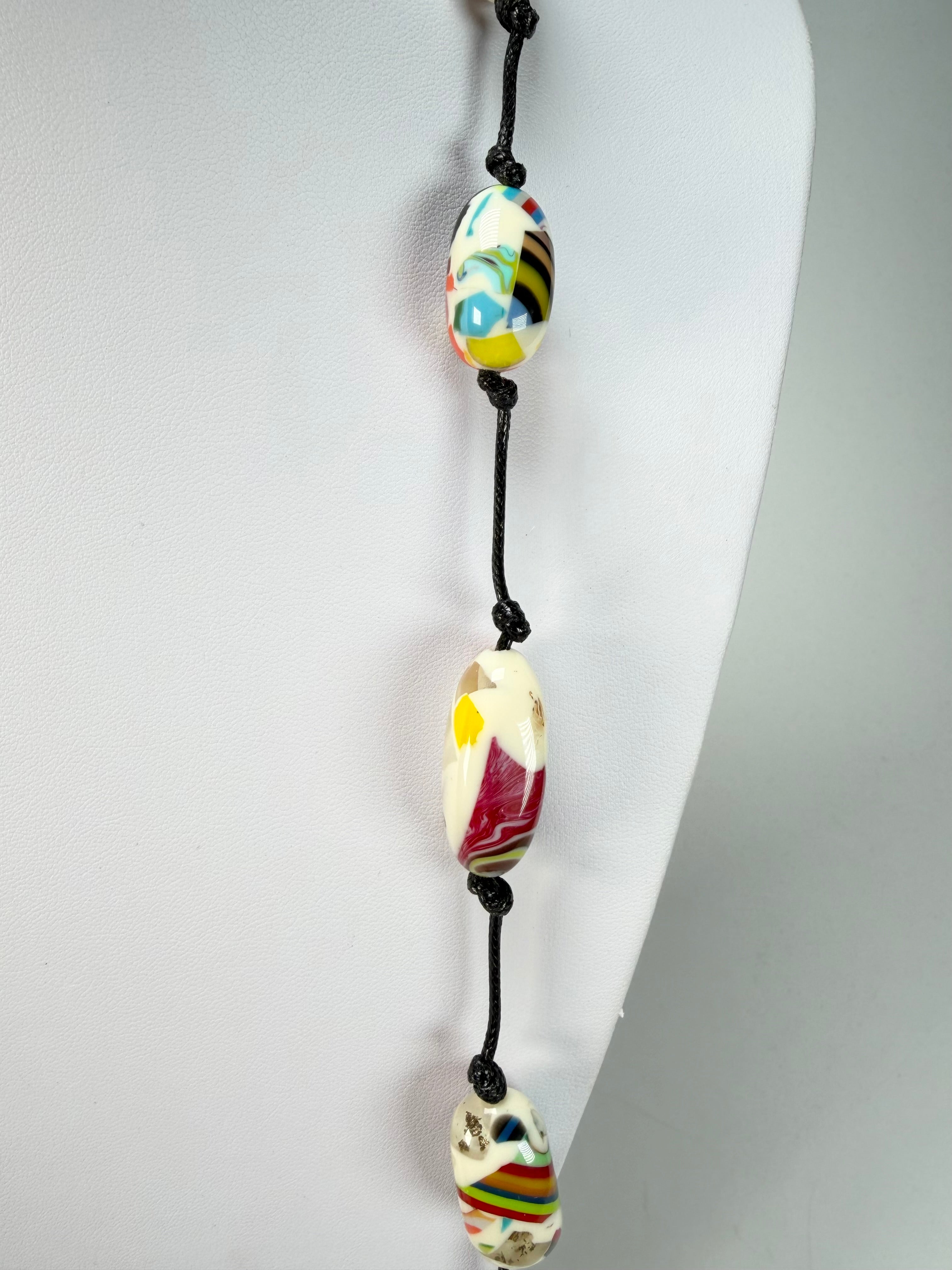 Sobral - Caillou Marfim "Reflexao" Resin Necklace ( 005423 )