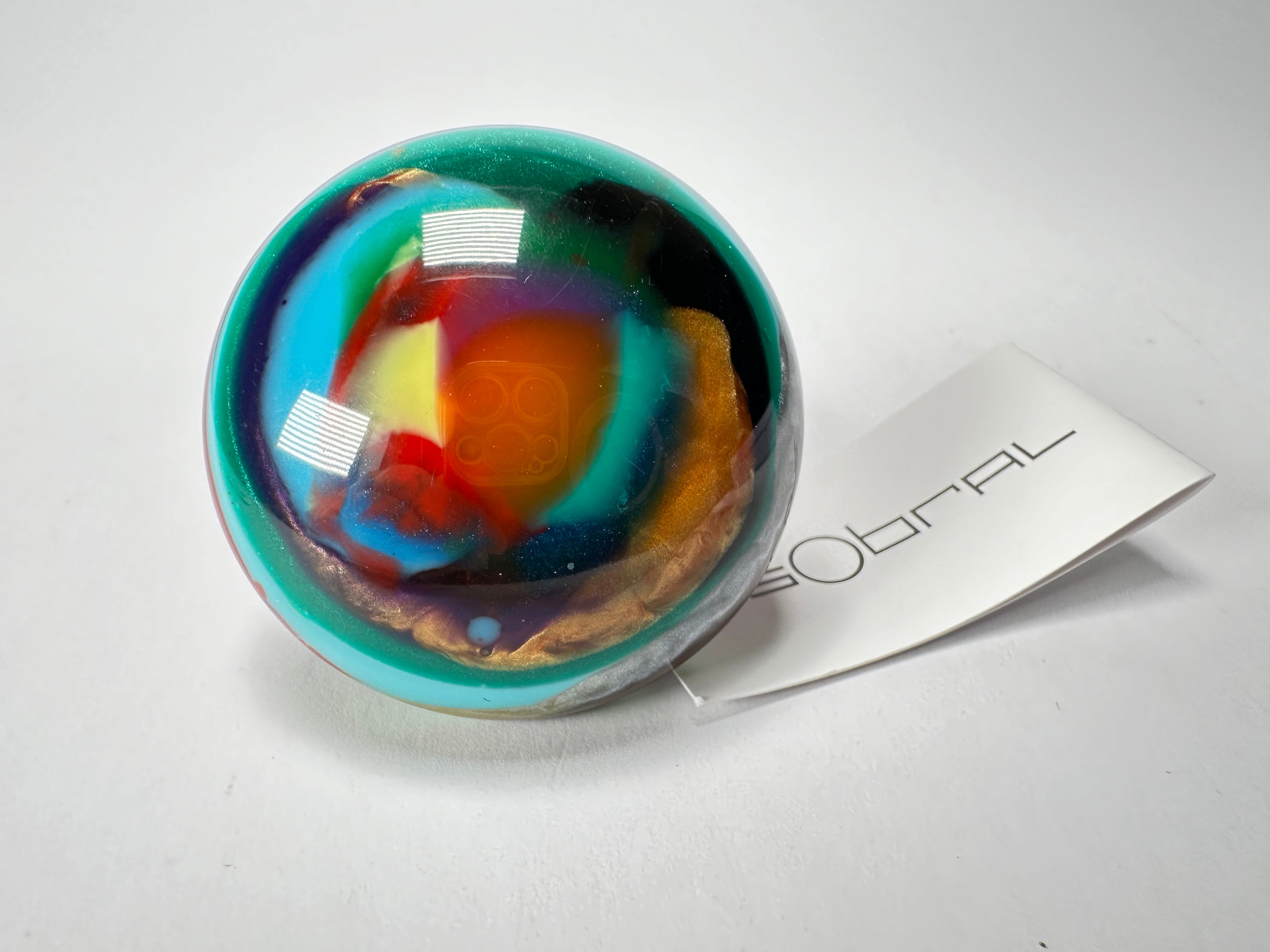 Sobral - Multi-Colour "Moscou K" Resin Ring ( 003605 ) - Size UK N / US 6.5