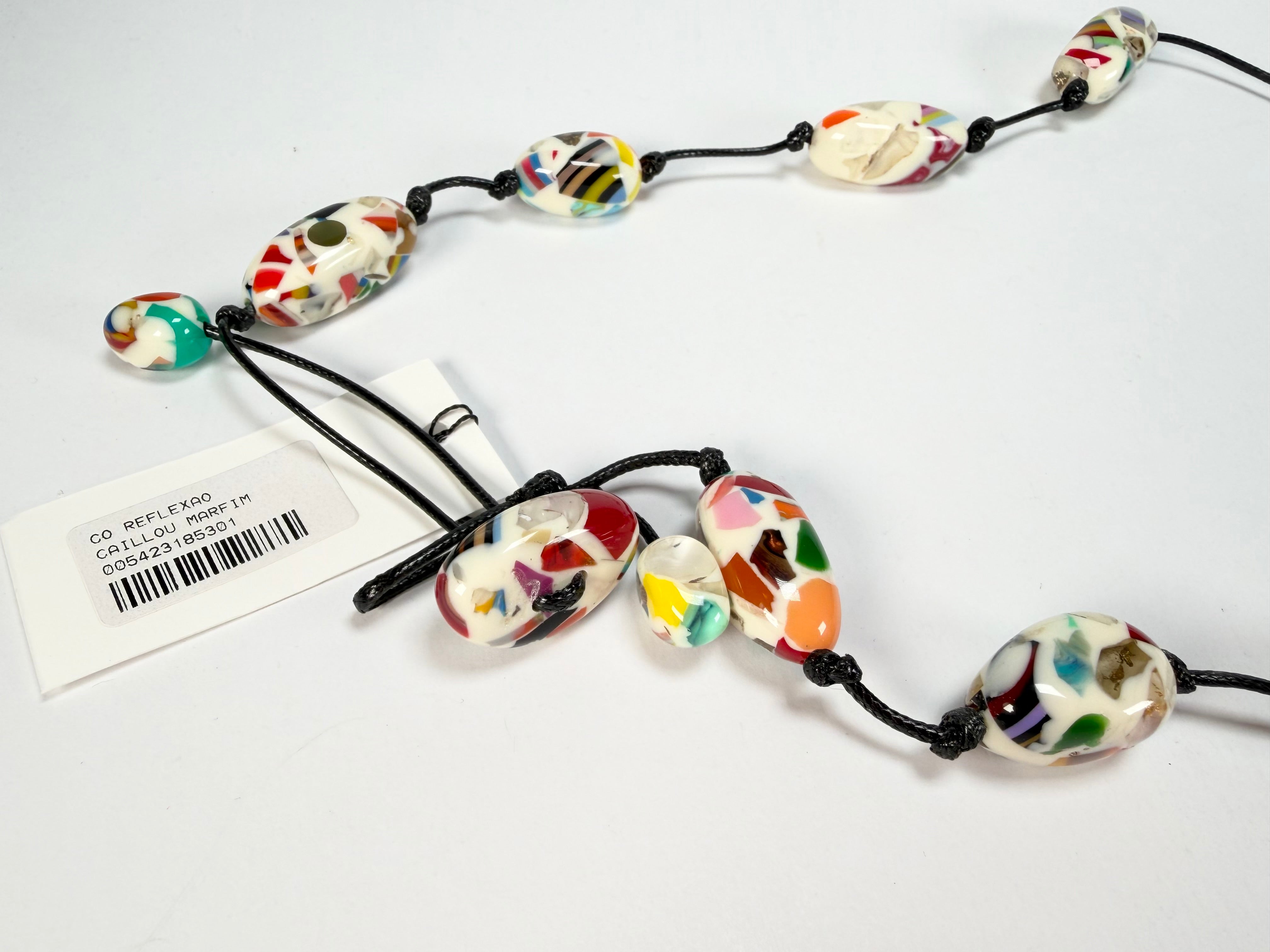 Sobral - Caillou Marfim "Reflexao" Resin Necklace ( 005423 )