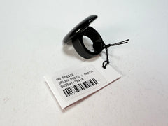Sobral - Orlando Metalique "Poesia" Black & Silver Resin Ring ( 003597 ) - Size UK Q / US 8