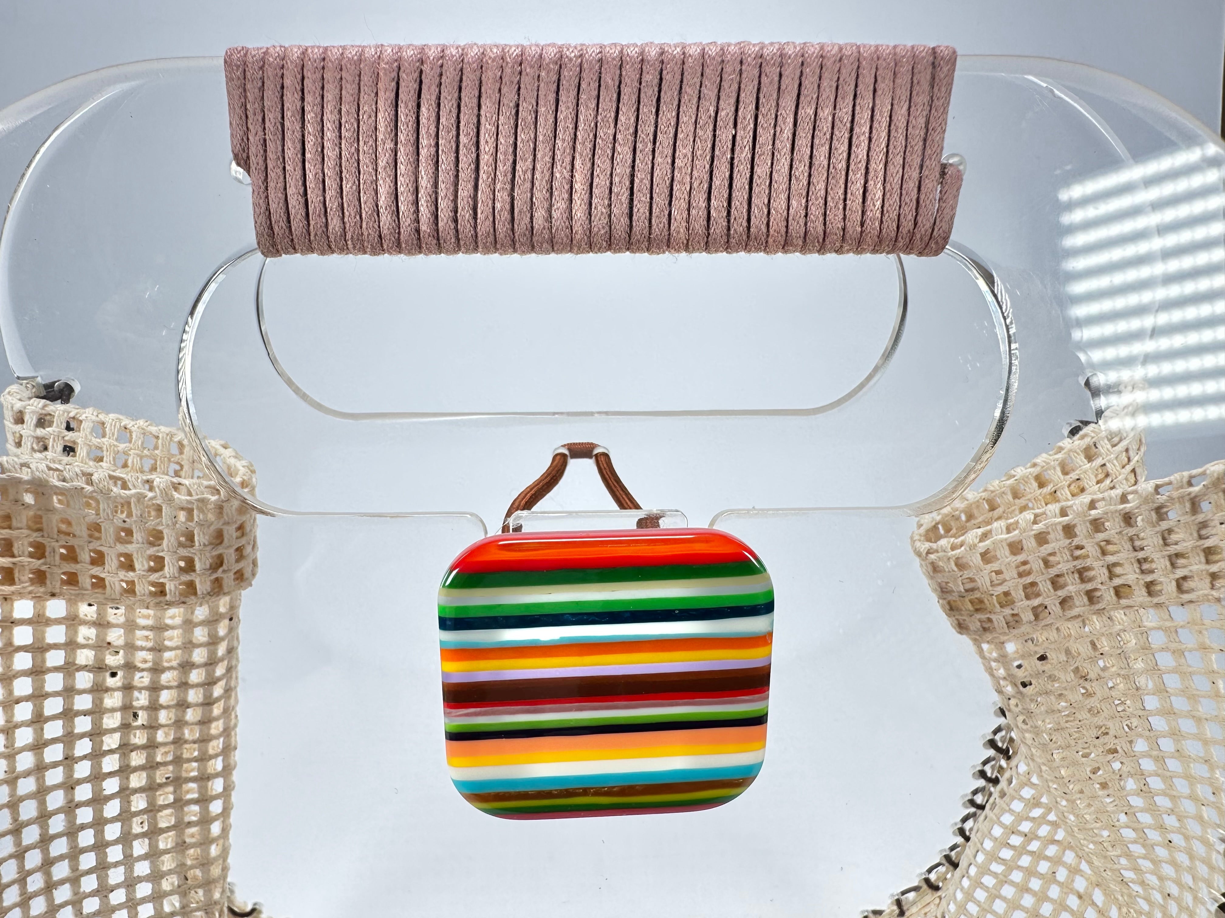 Sobral - Pop Art "Nova " Cristal Resin Handbag ( 005446 )