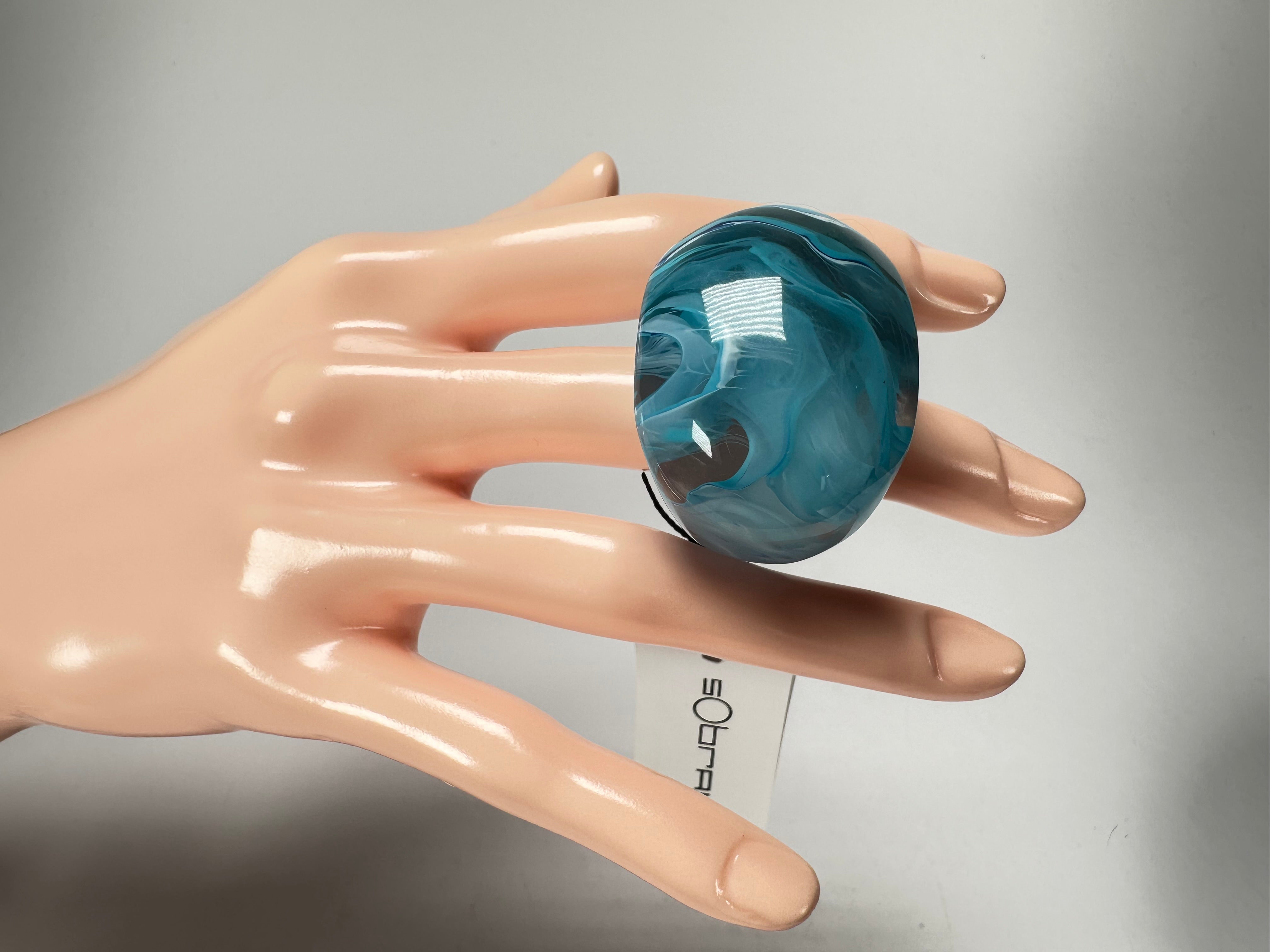 Sobral - Onda "Mares" Resin Ring ( 005417 ) - Size UK N / US 6.5