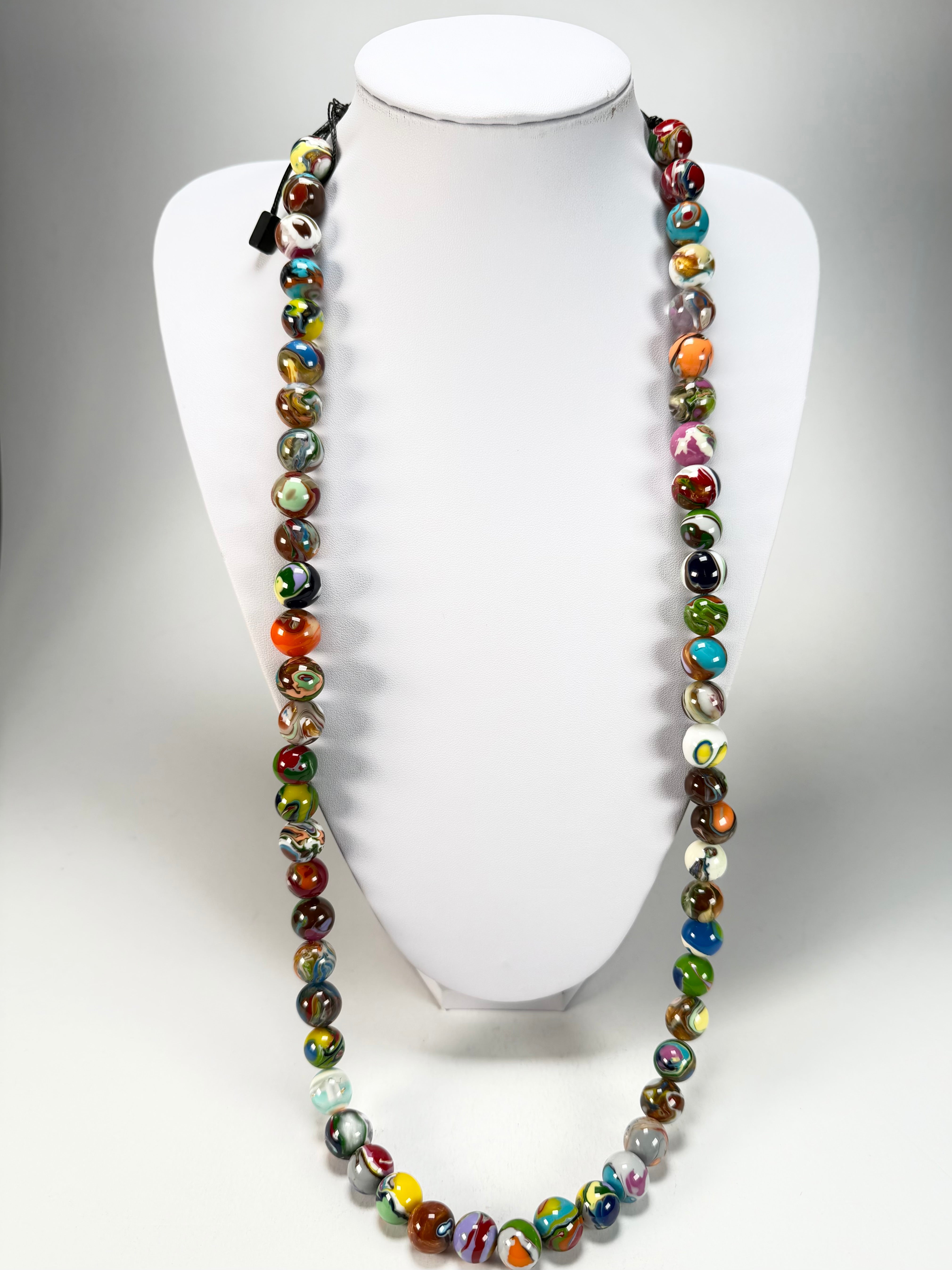 Sobral - Planets "Saturno" Pollock Resin Necklace ( 005451 )
