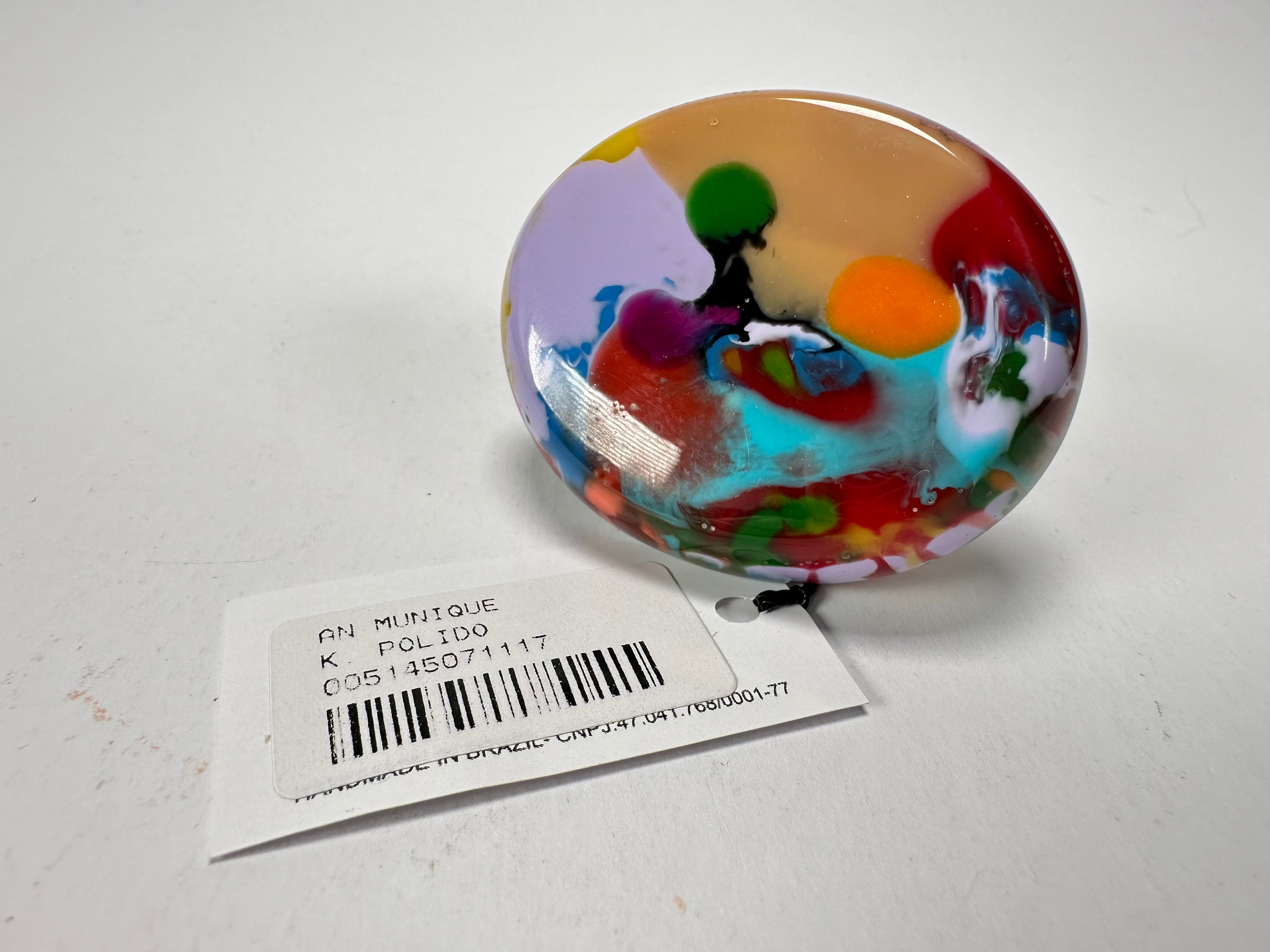 Sobral - Multi-Colour "Munique" K.Polido Resin Ring ( 005145 ) - Size UK N / US 6.5
