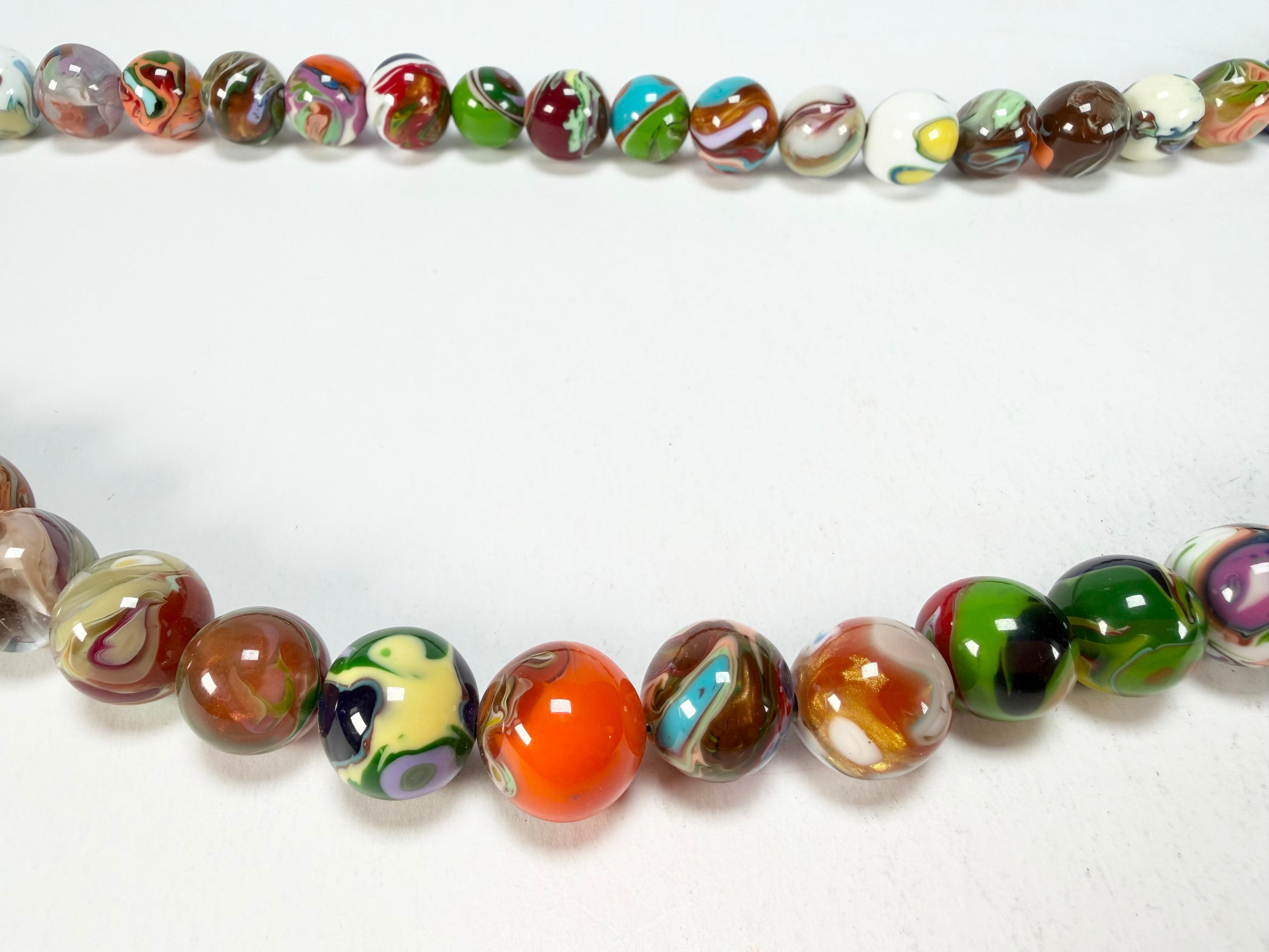 Sobral - Planets "Saturno" Pollock Resin Necklace ( 005451 )