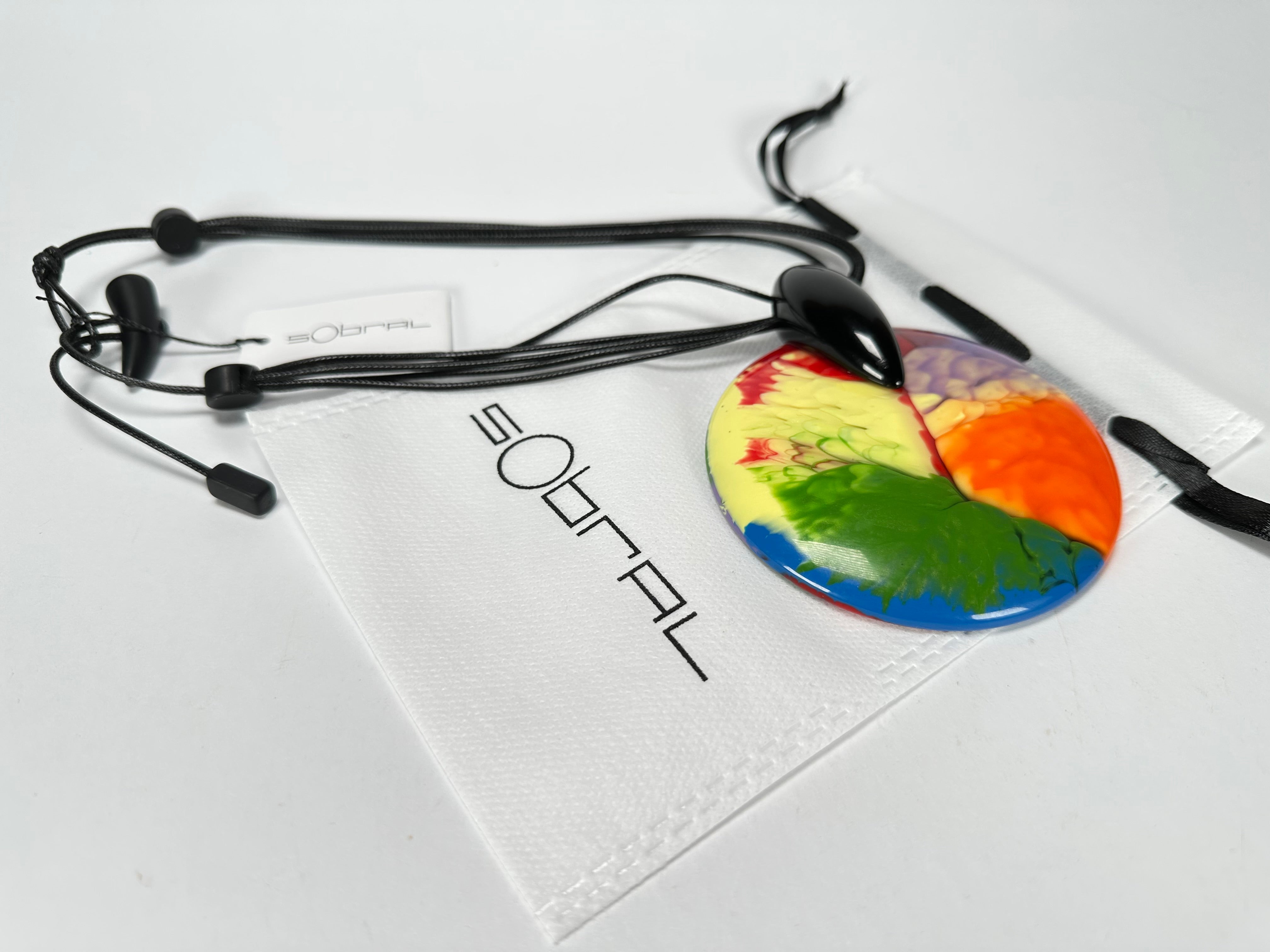 Sobral - Multi-Colour "Eolia Efeitos" K.Polido Resin Necklace ( 002858 )