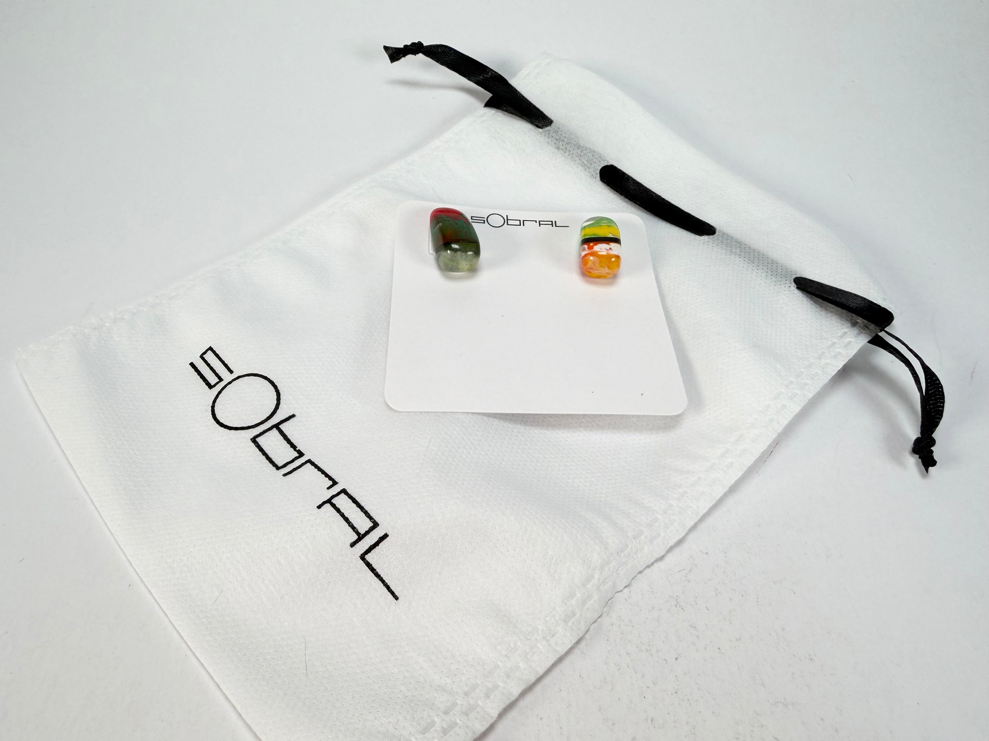 Sobral - Multi-Colour "New Habilis" Pollock Resin Earrings ( 005261 )