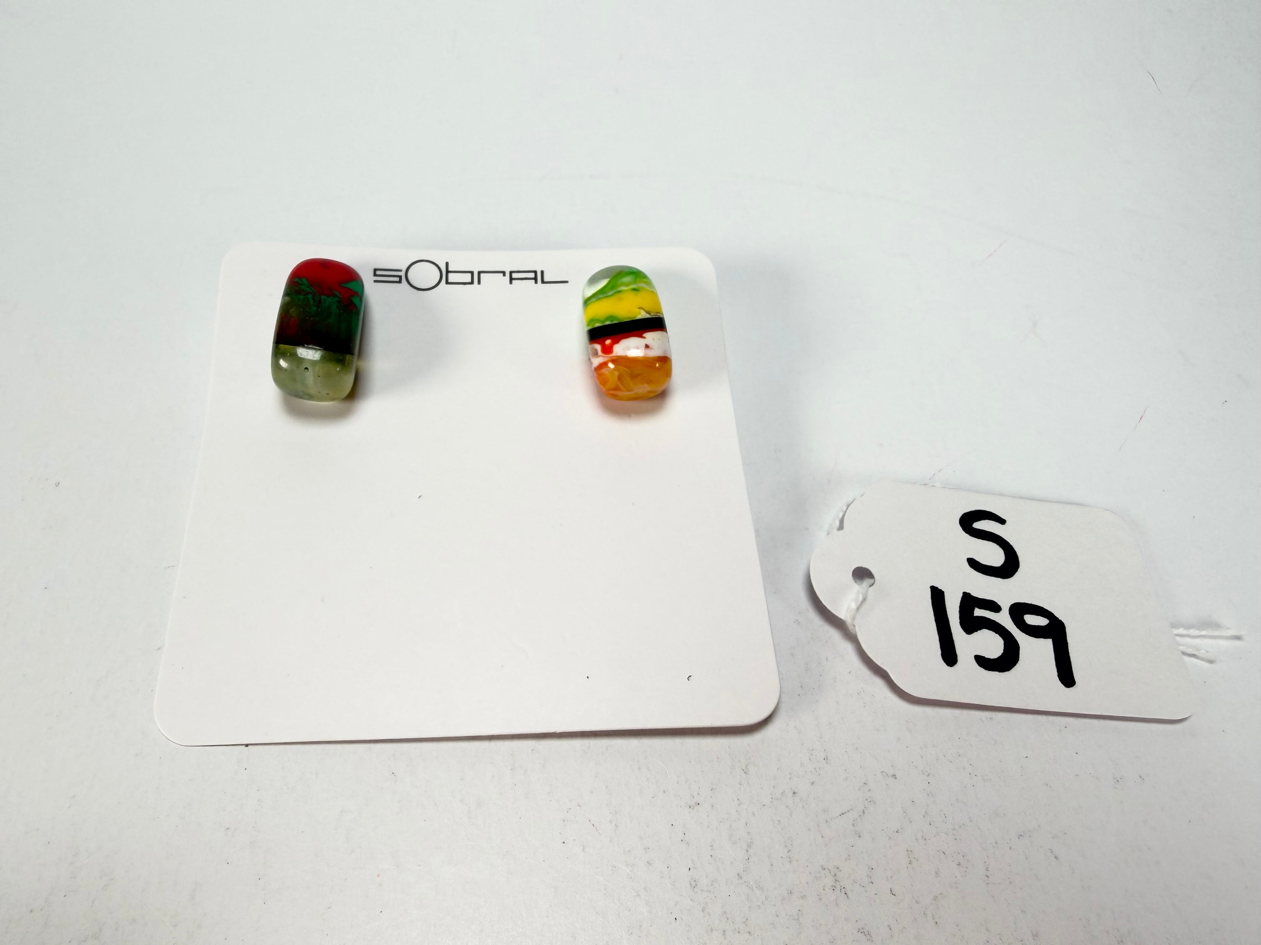 Sobral - Multi-Colour "New Habilis" Pollock Resin Earrings ( 005261 )