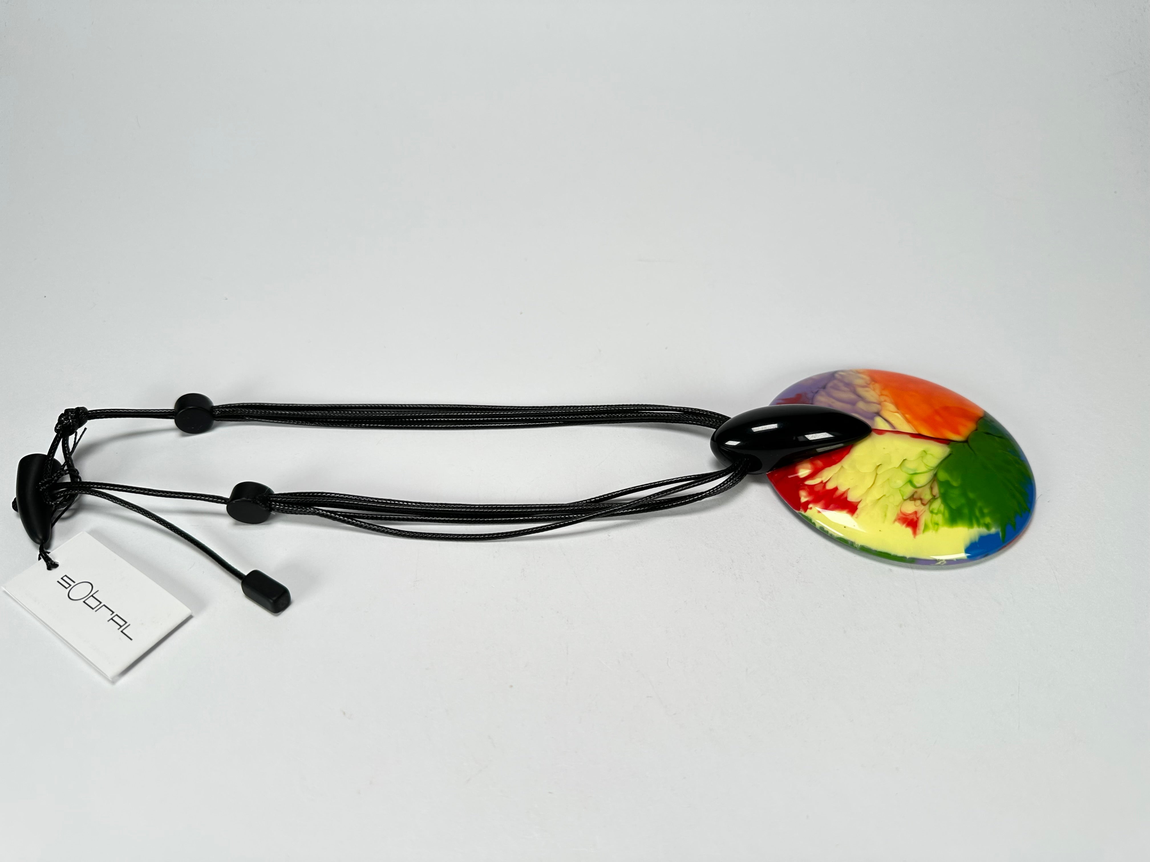 Sobral - Multi-Colour "Eolia Efeitos" K.Polido Resin Necklace ( 002858 )