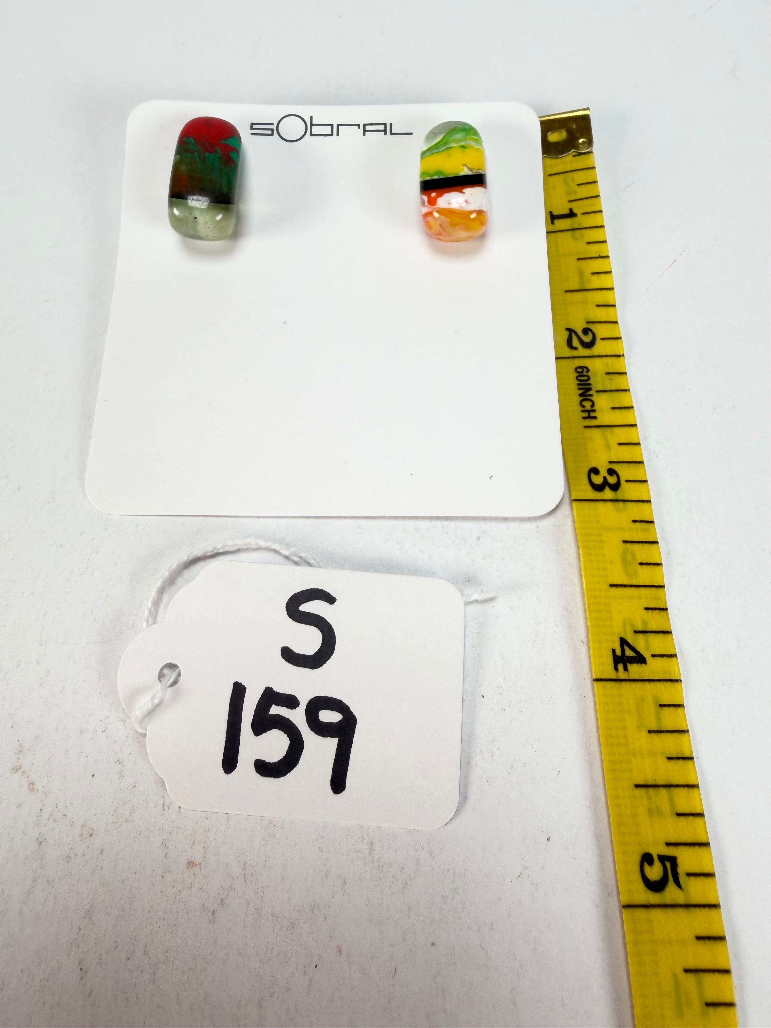 Sobral - Multi-Colour "New Habilis" Pollock Resin Earrings ( 005261 )