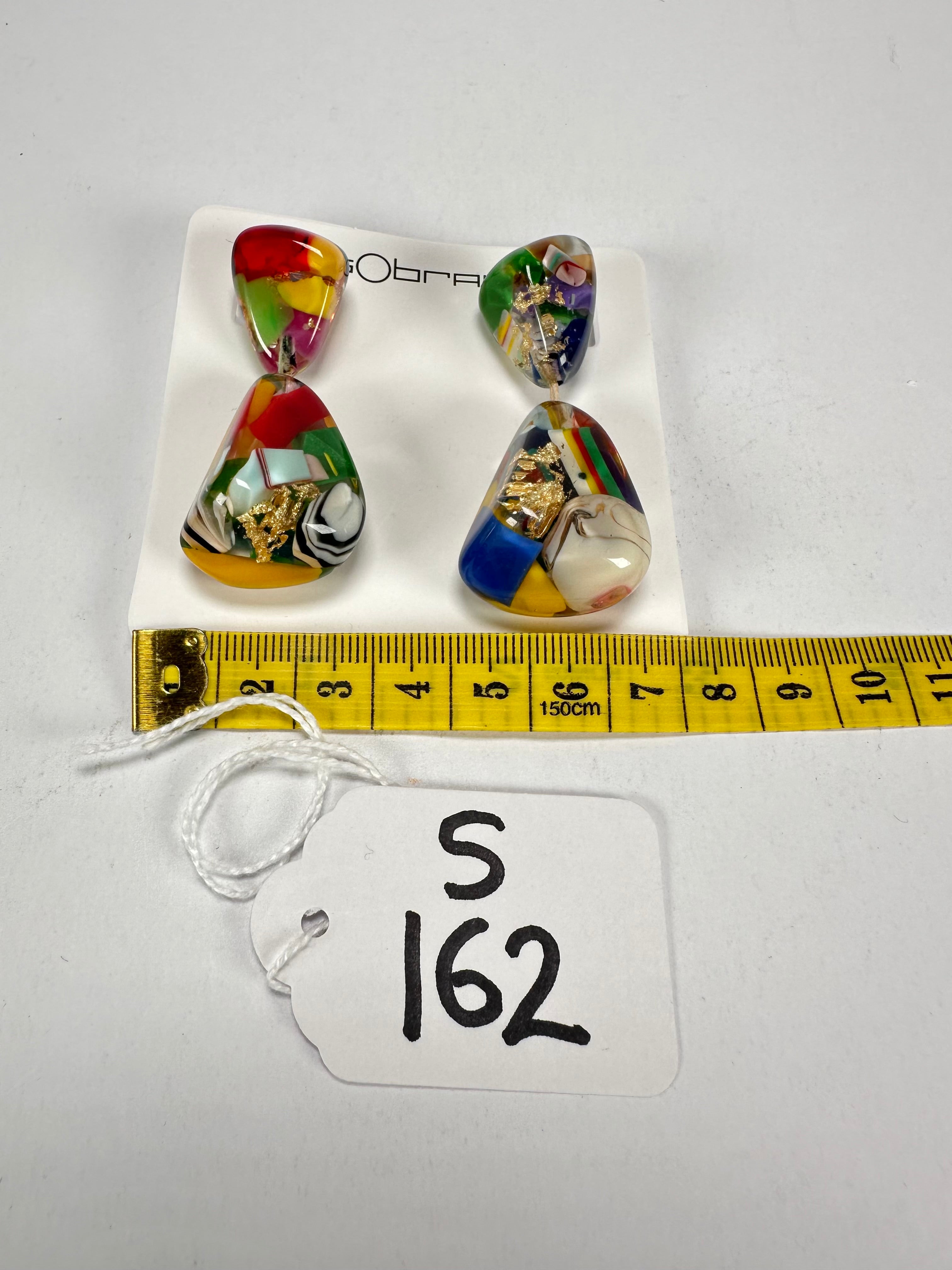 Sobral - Past Present "Duplo Sentido" Resin Earrings ( 003601 )