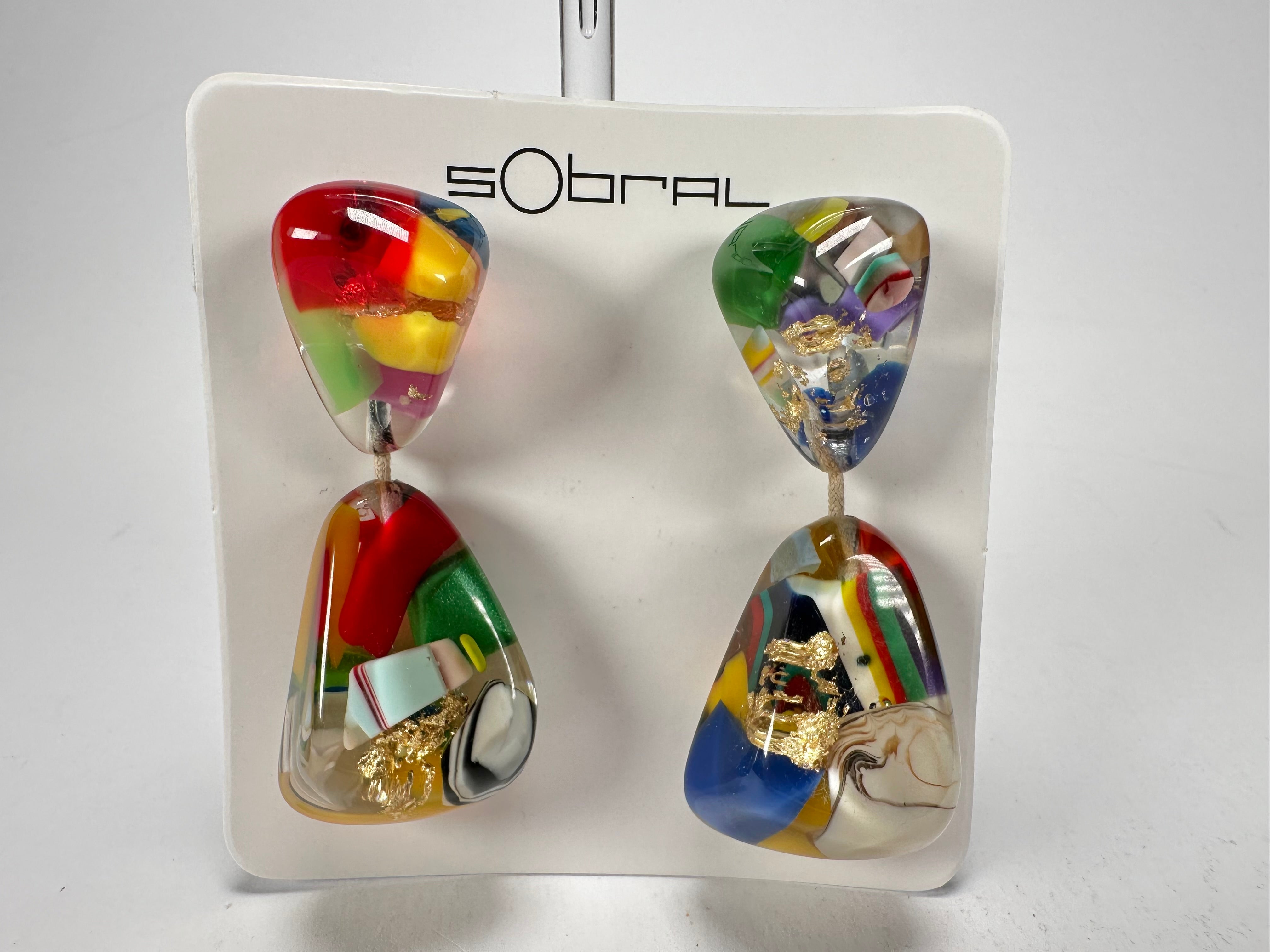 Sobral - Past Present "Duplo Sentido" Resin Earrings ( 003601 )