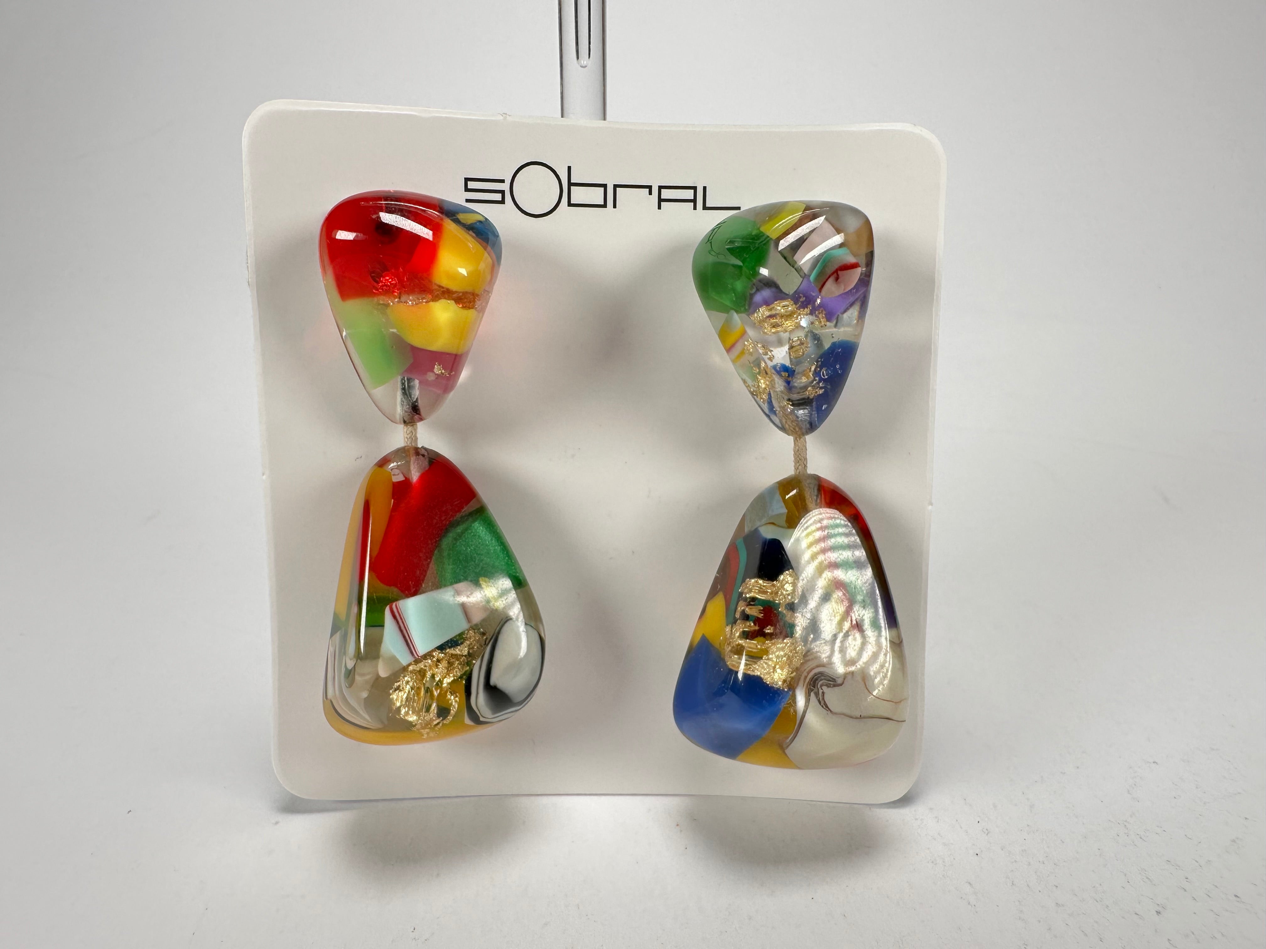 Sobral - Past Present "Duplo Sentido" Resin Earrings ( 003601 )