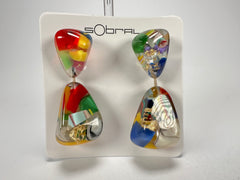 Sobral - Past Present "Duplo Sentido" Resin Earrings ( 003601 )