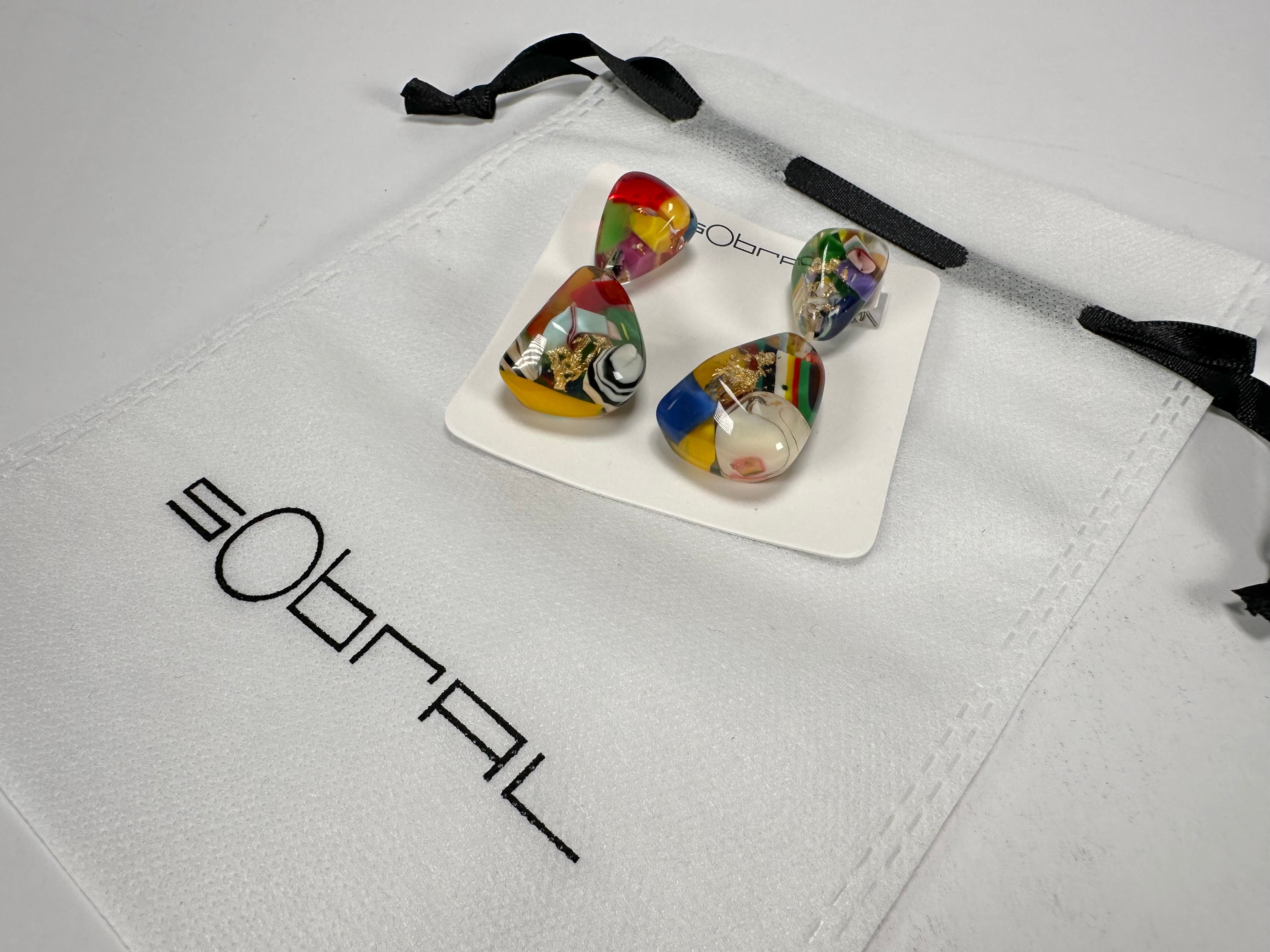 Sobral - Past Present "Duplo Sentido" Resin Earrings ( 003601 )