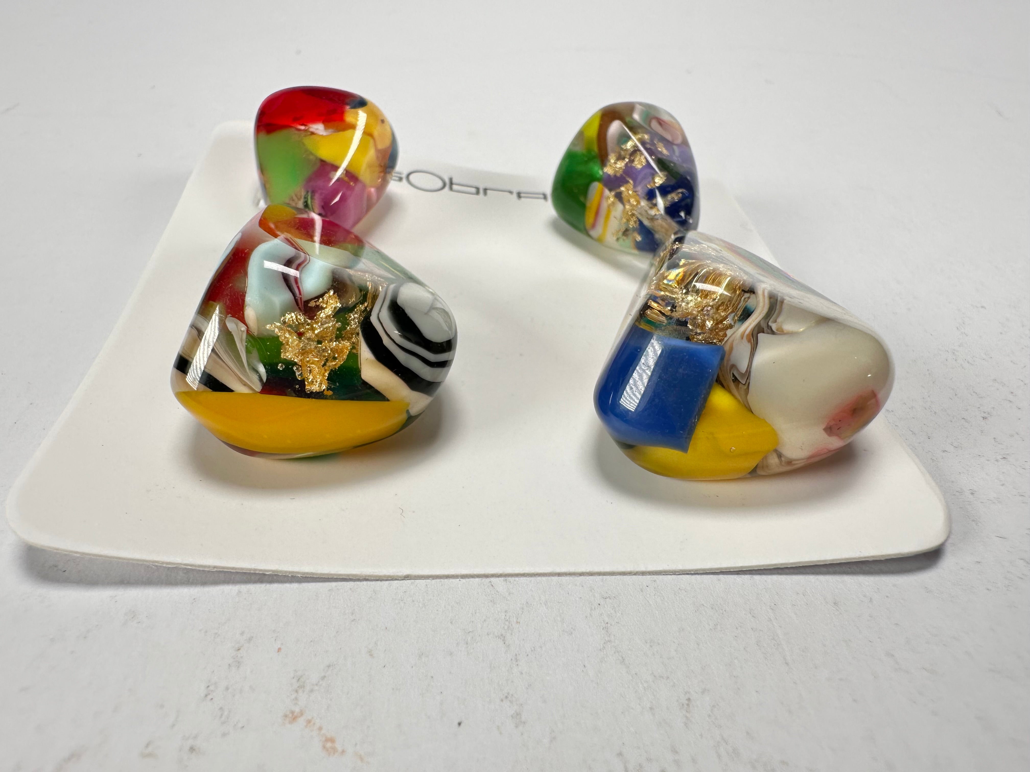 Sobral - Past Present "Duplo Sentido" Resin Earrings ( 003601 )