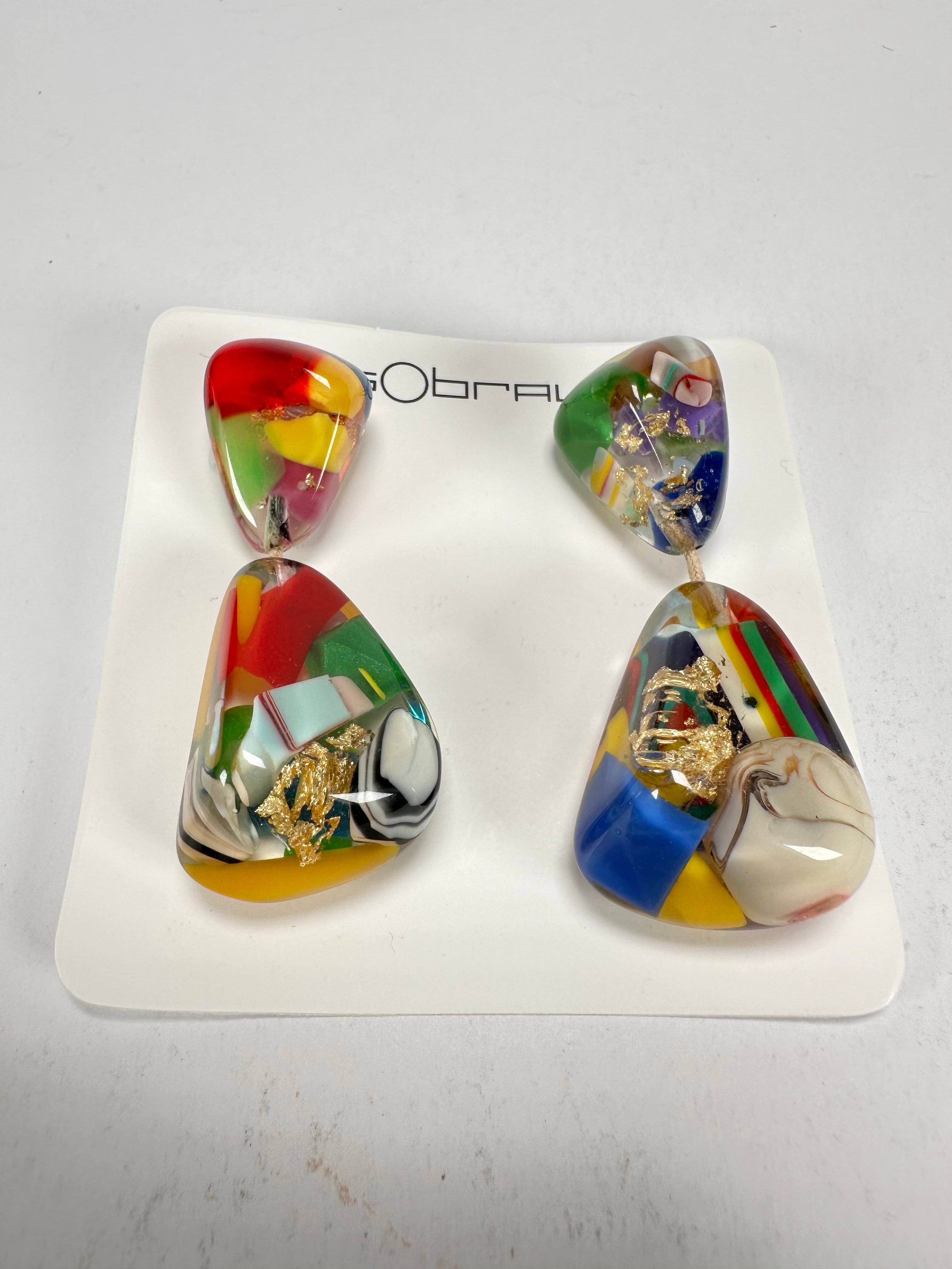 Sobral - Past Present "Duplo Sentido" Resin Earrings ( 003601 )