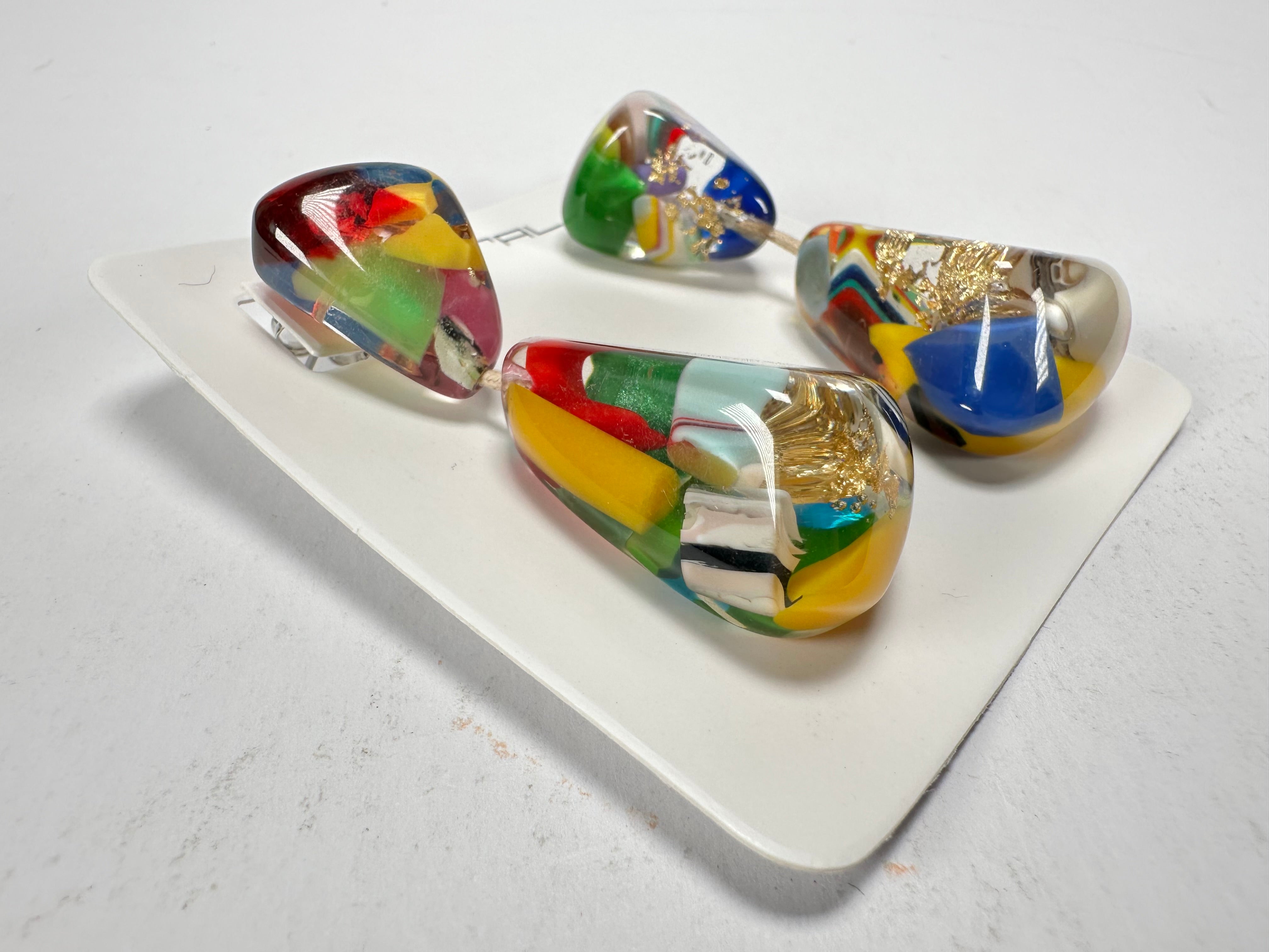 Sobral - Past Present "Duplo Sentido" Resin Earrings ( 003601 )