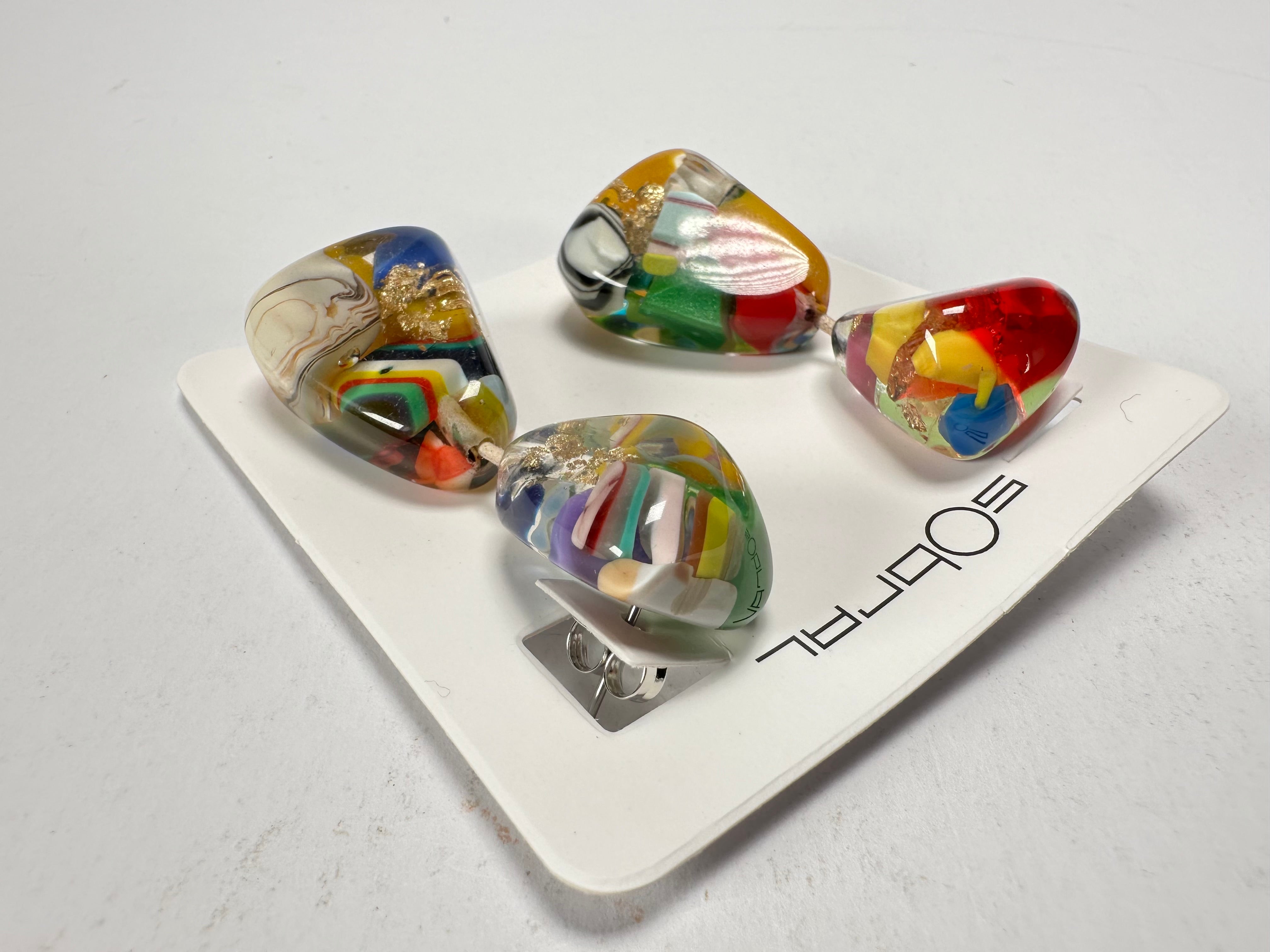 Sobral - Past Present "Duplo Sentido" Resin Earrings ( 003601 )