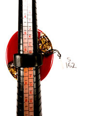 Sobral - Metalique "Munique" Orlando Red Resin Ring ( 005145 ) - Size UK N / US 6.5