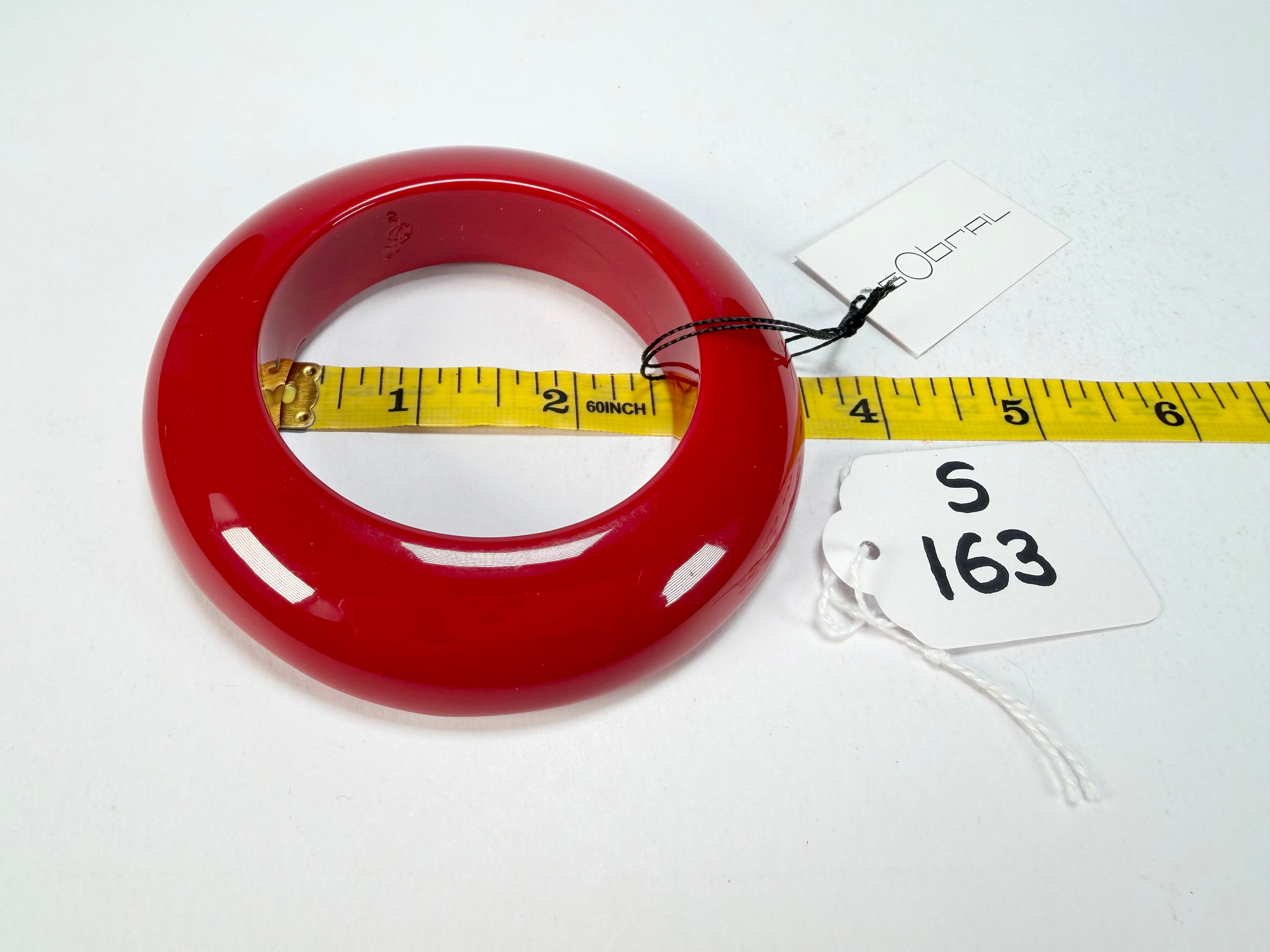 Sobral - Studio "Stacker " 3 Red Resin Solid Bangle Set ( 005161 )