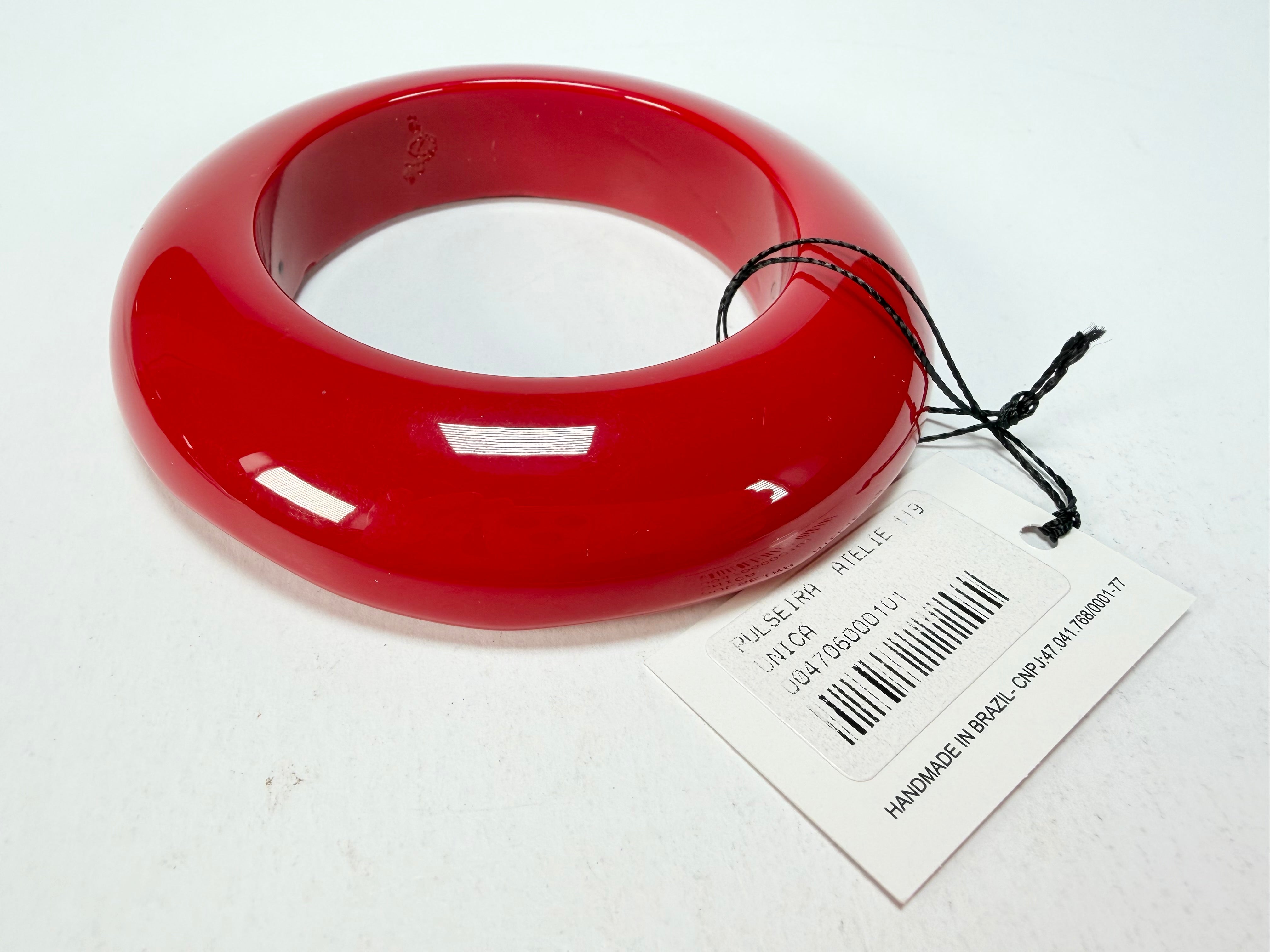 Sobral - Studio "Stacker " 3 Red Resin Solid Bangle Set ( 005161 )